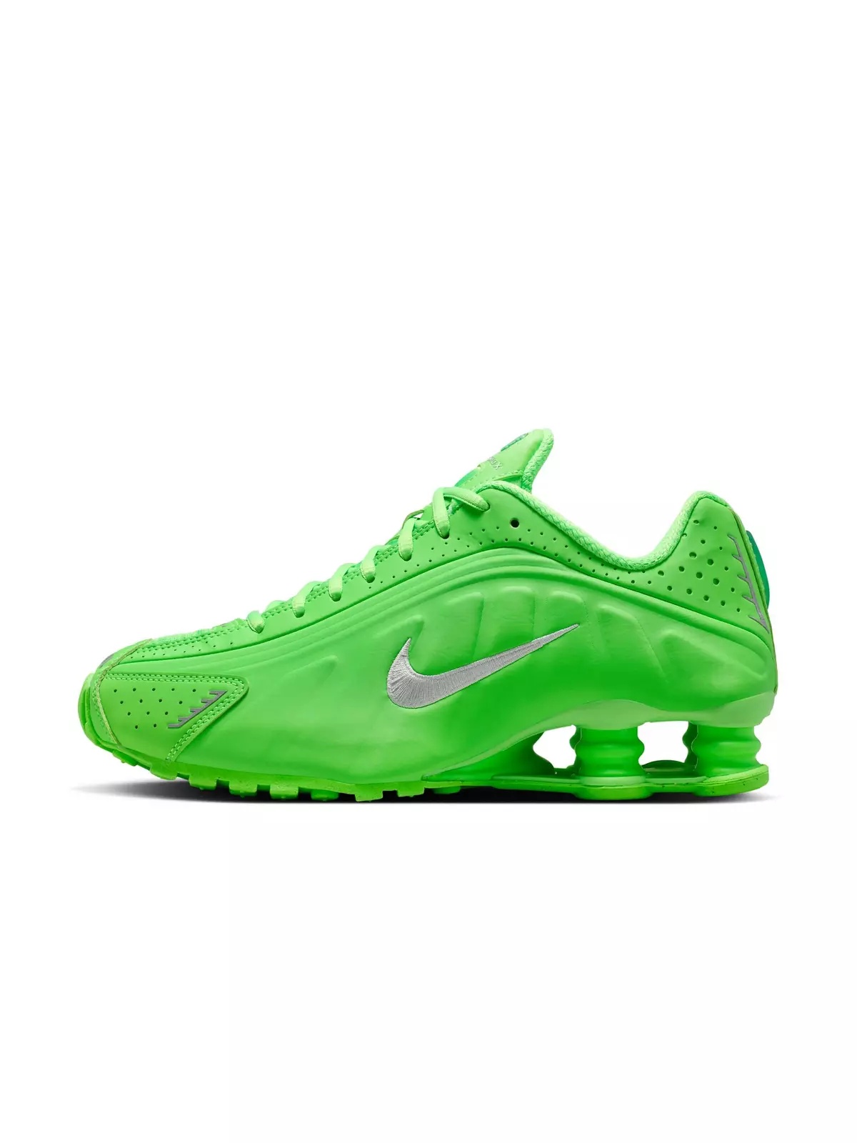 Shox R4 "Green Strike/Metallic Silver" Women's Shoe - 3