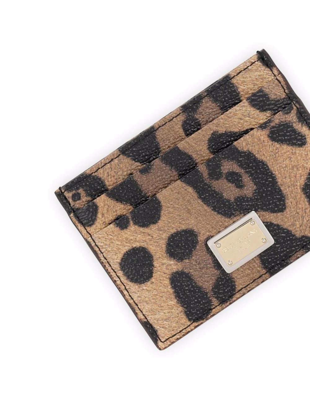 leopard-print cardholder - 3