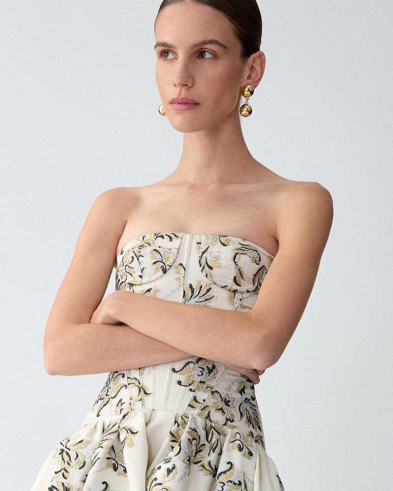 CAROLINA HERRERA Gold Ball Drop Earrings outlook