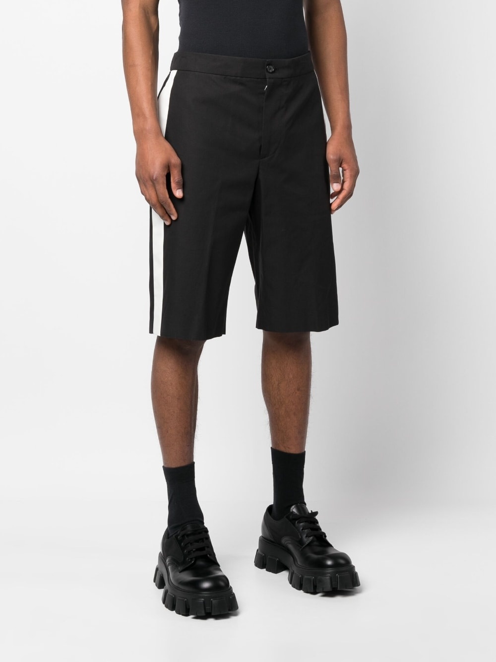 side-stripe Bermuda shorts - 3