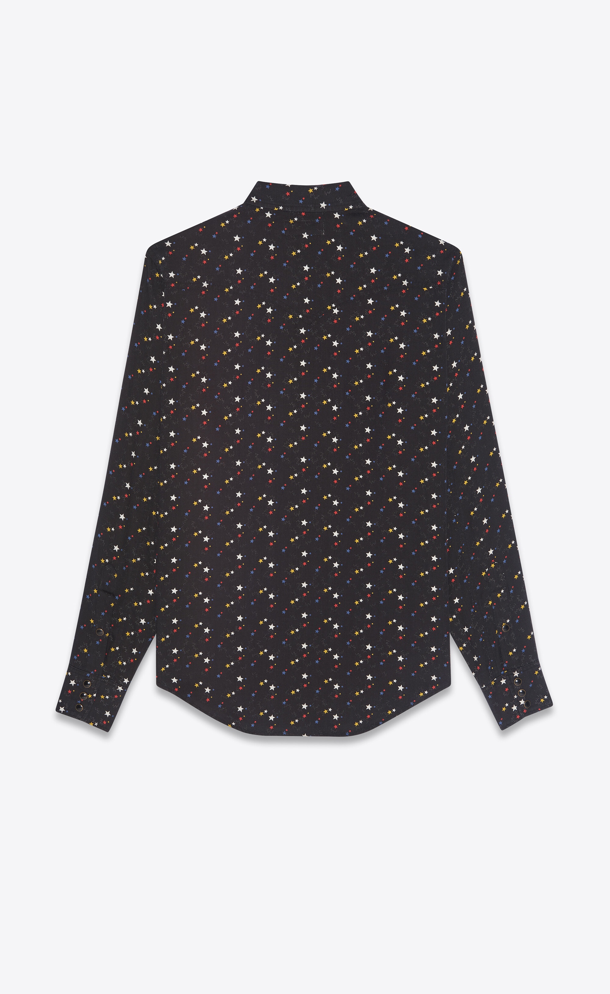 classic western shirt in stars-print twill - 2