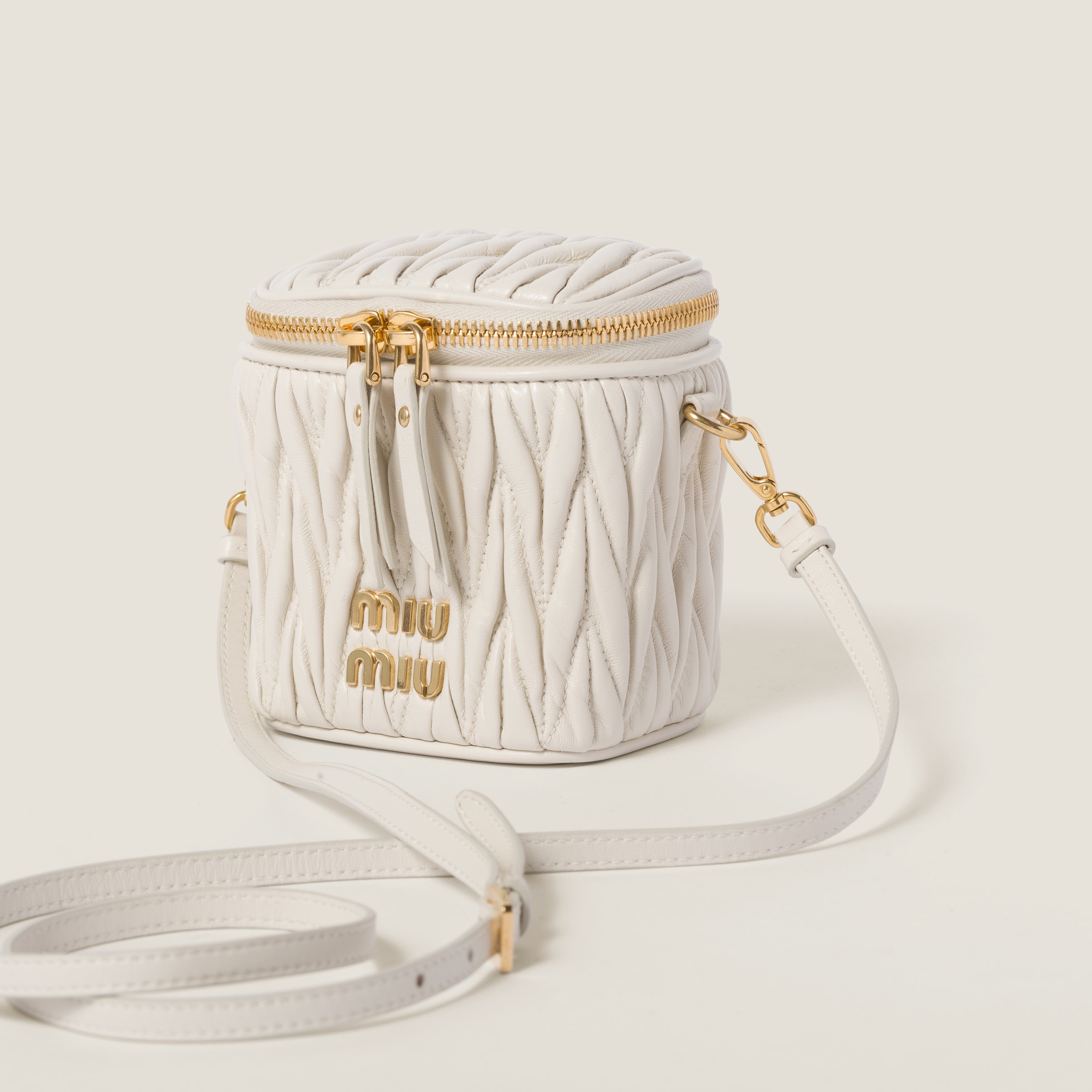 Miu Miu Matelassé nappa leather micro bag | REVERSIBLE