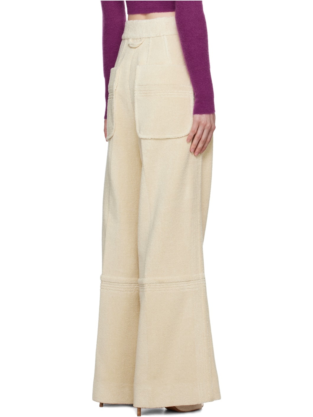 Beige 'Le Pantalon Banha' Trousers - 3