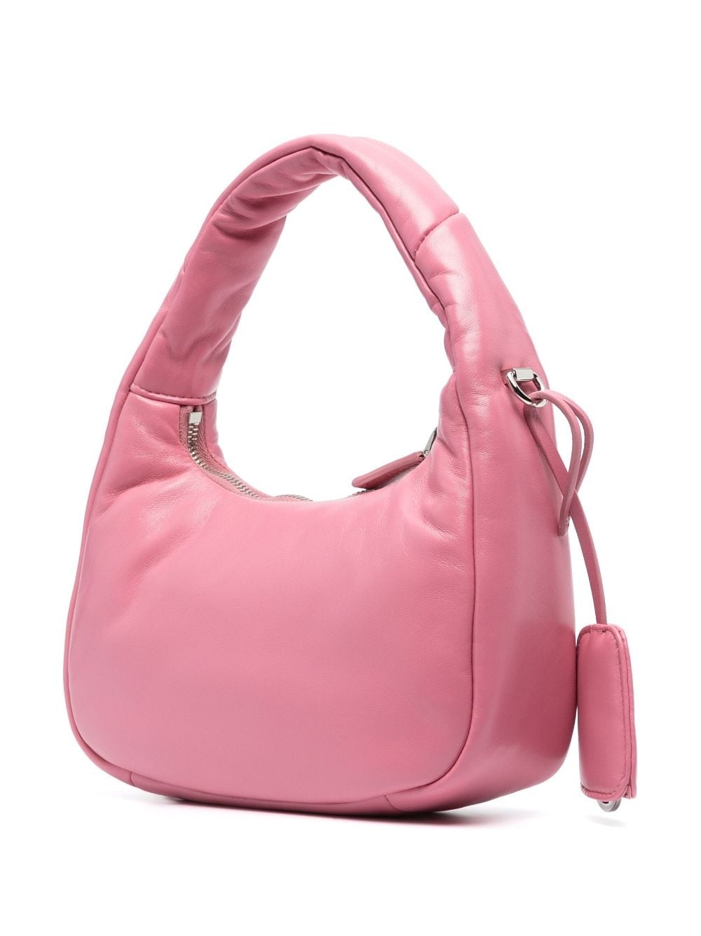 mini padded leather shoulder bag - 3