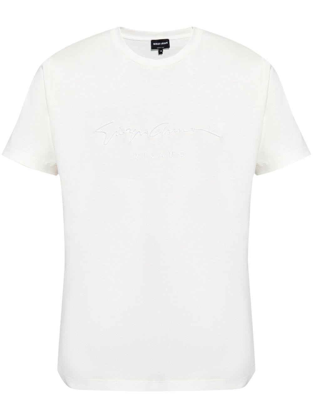 logo-embroidered T-shirt - 1