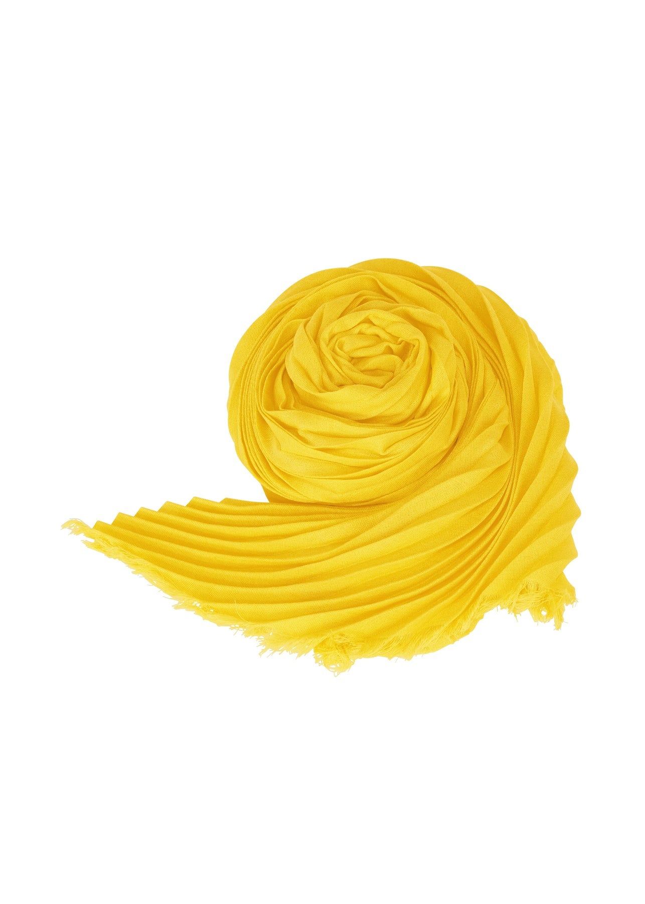 SILK WOOL PLEATS STOLE - 1