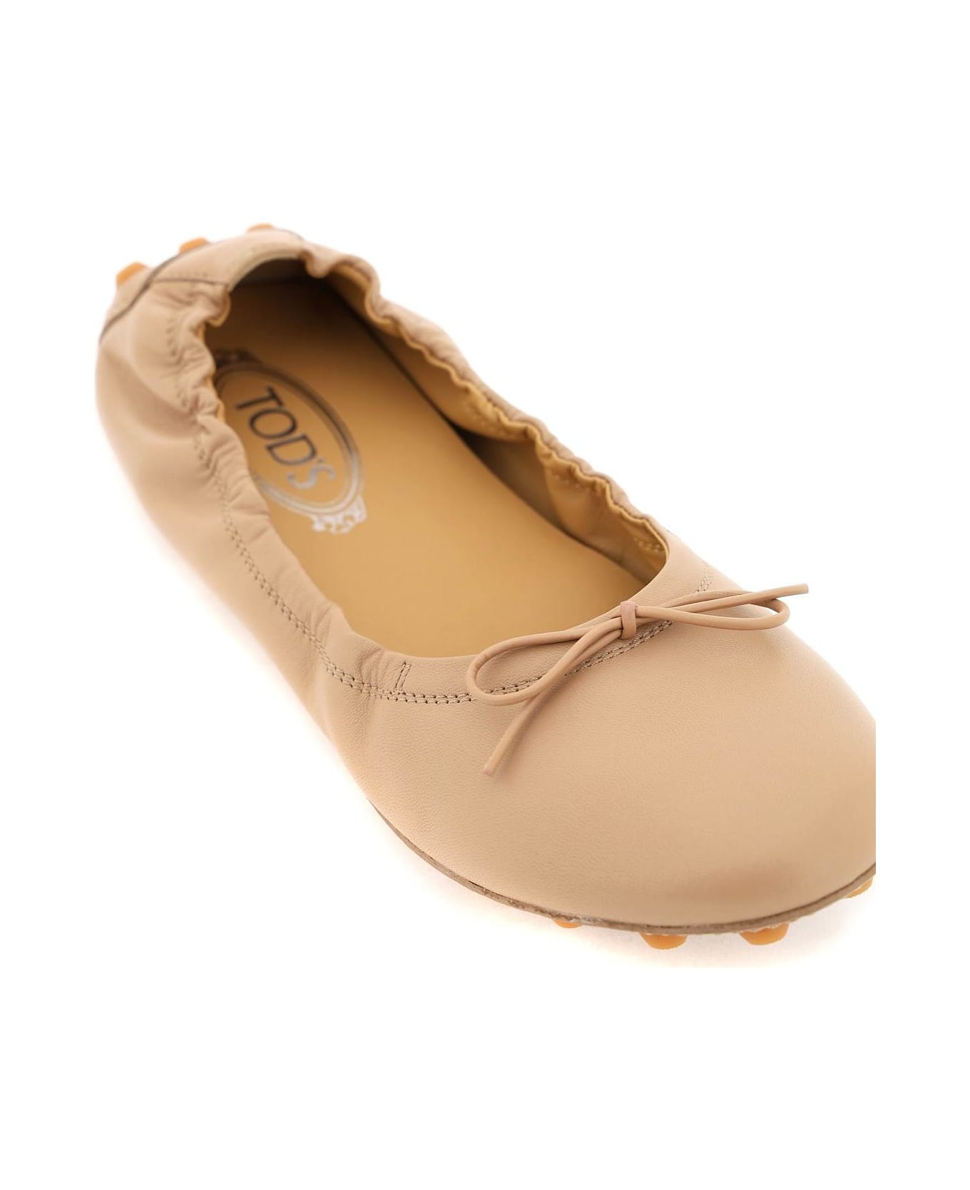 Bubble Leather Ballet Flats - 4
