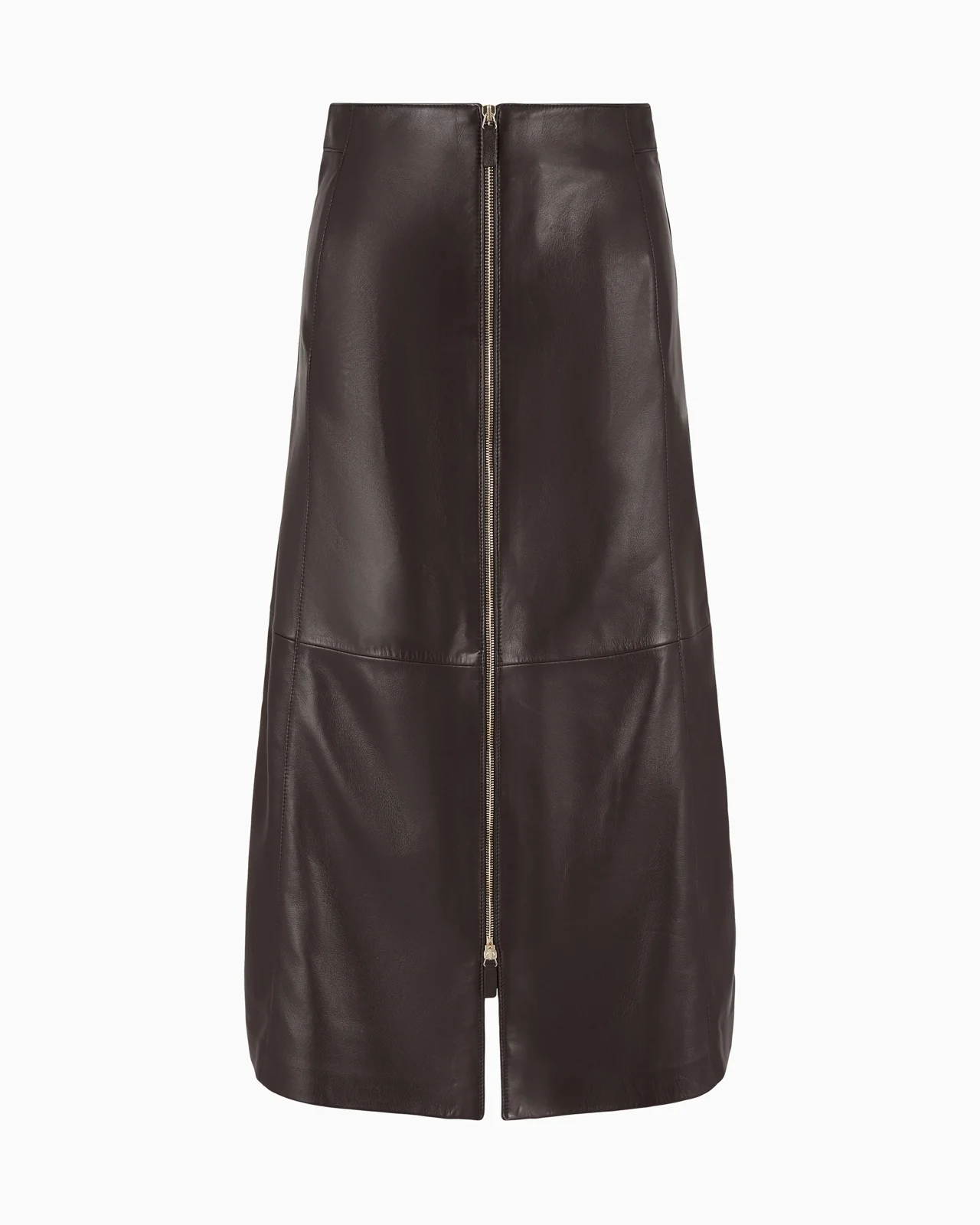 NAPPA LEATHER MIDI SKIRT - 1