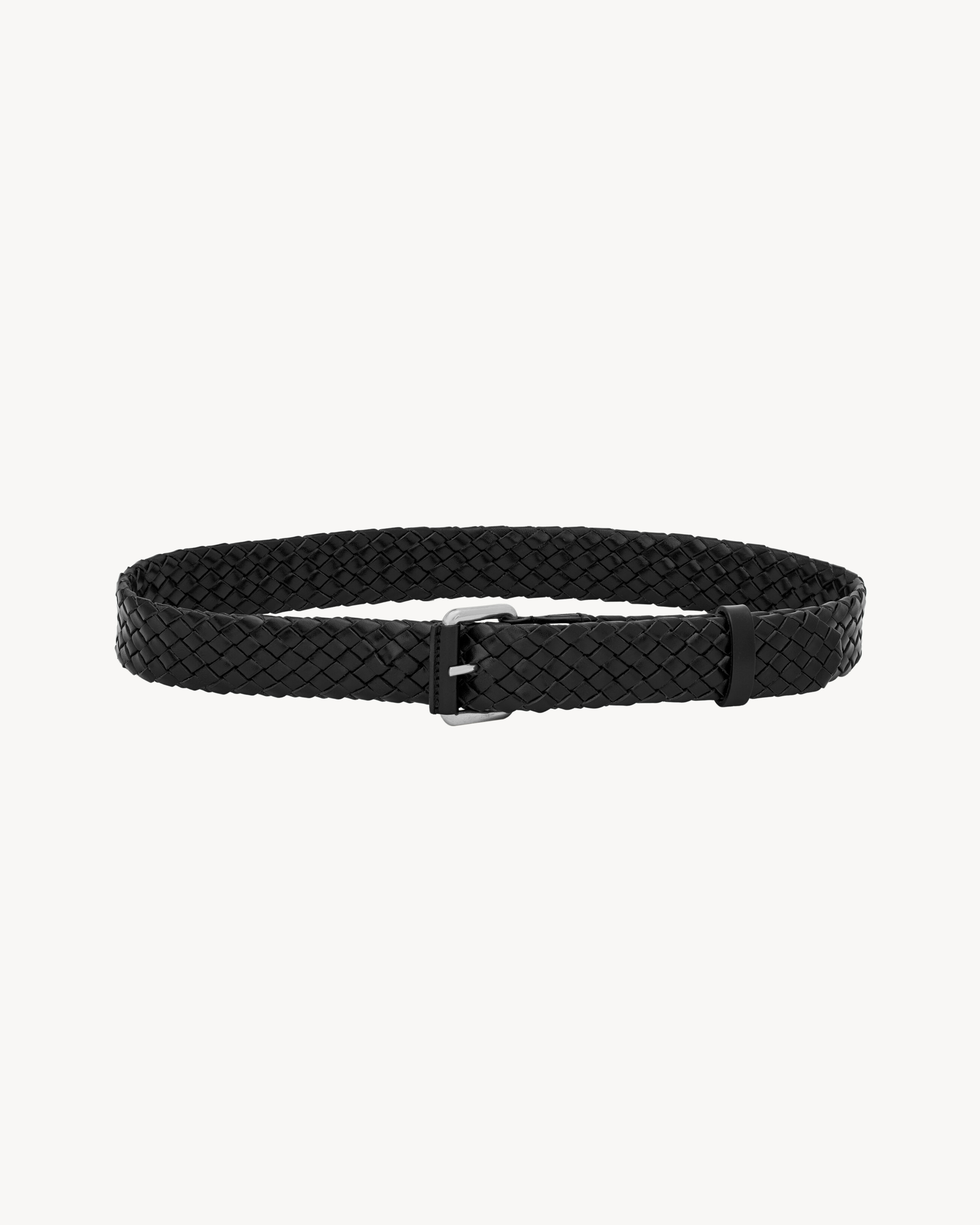 MOTORCYCLE BELT IN WOVEN LEATHER - 2