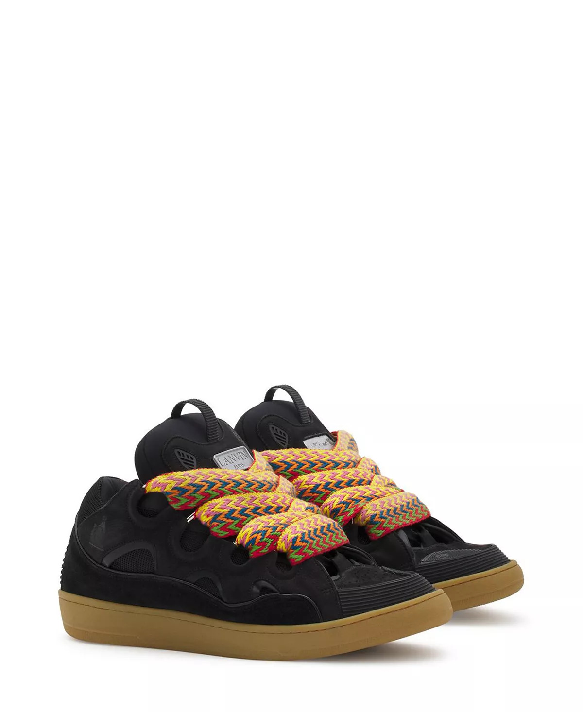 Unisex Leather Curb Sneakers - 1