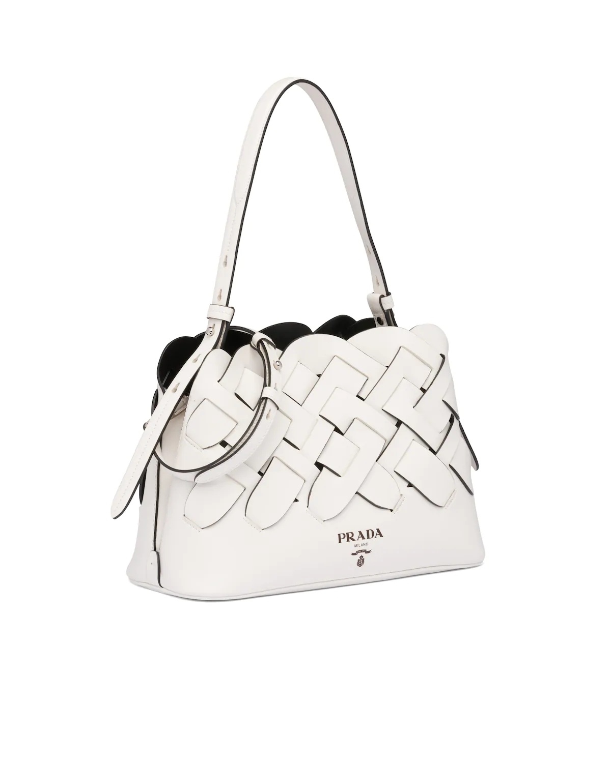 Leather Prada Tress Handbag - 3