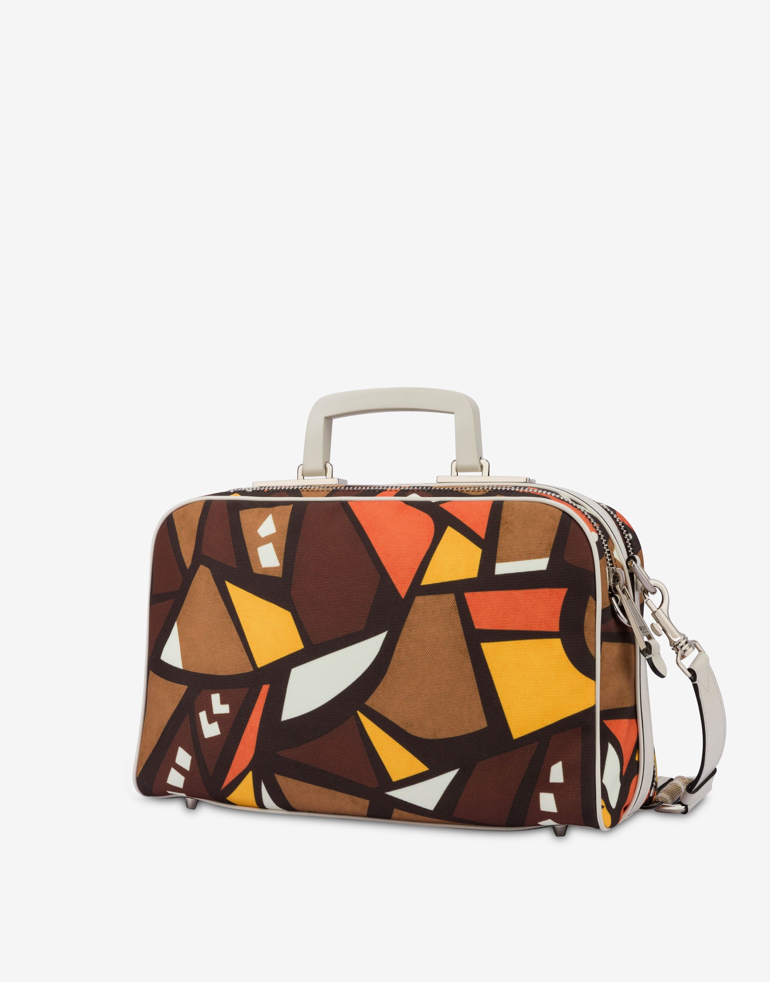 WOOD PRINT CANVAS CROSSBODY BAG - 2