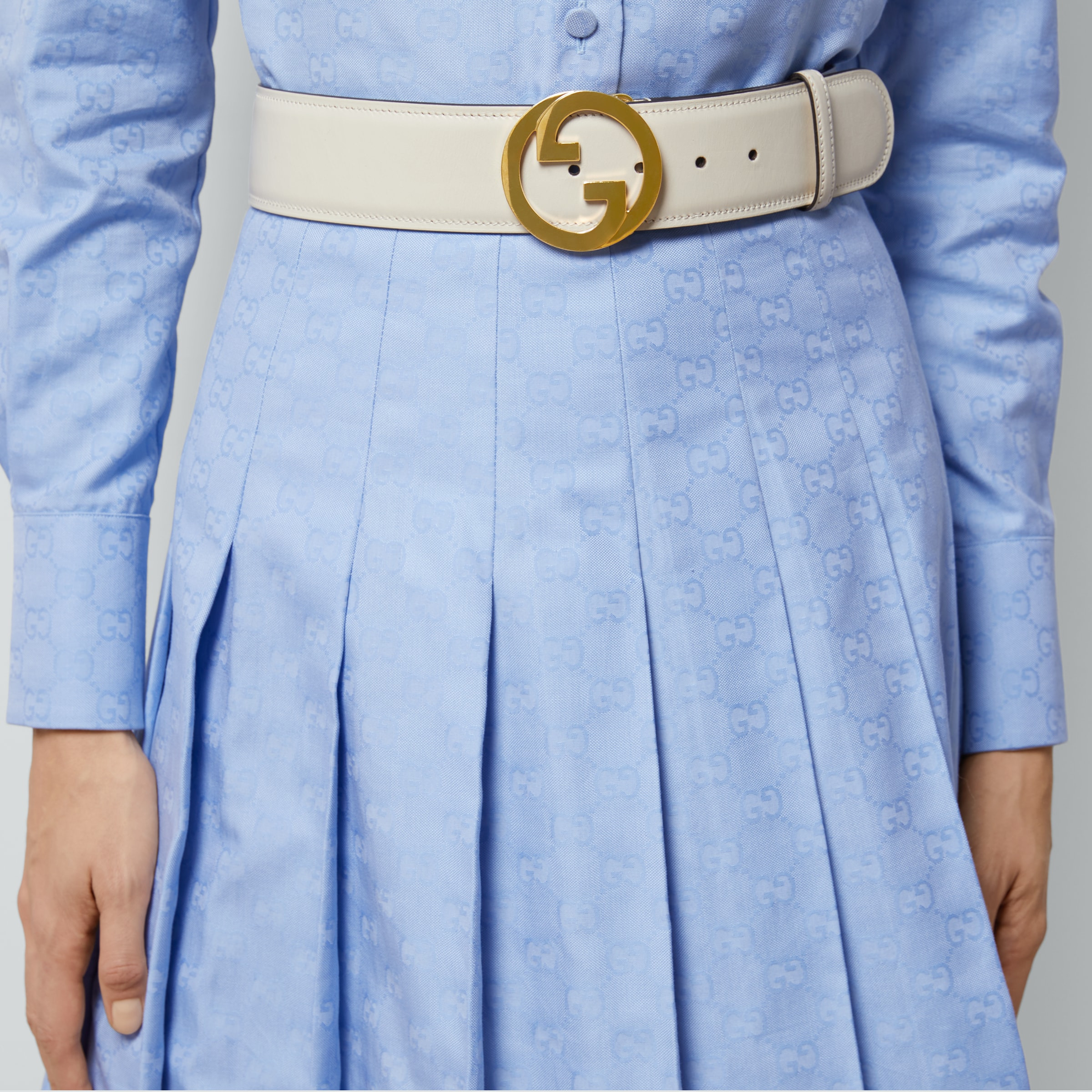 GG Supreme Oxford cotton skirt - 3