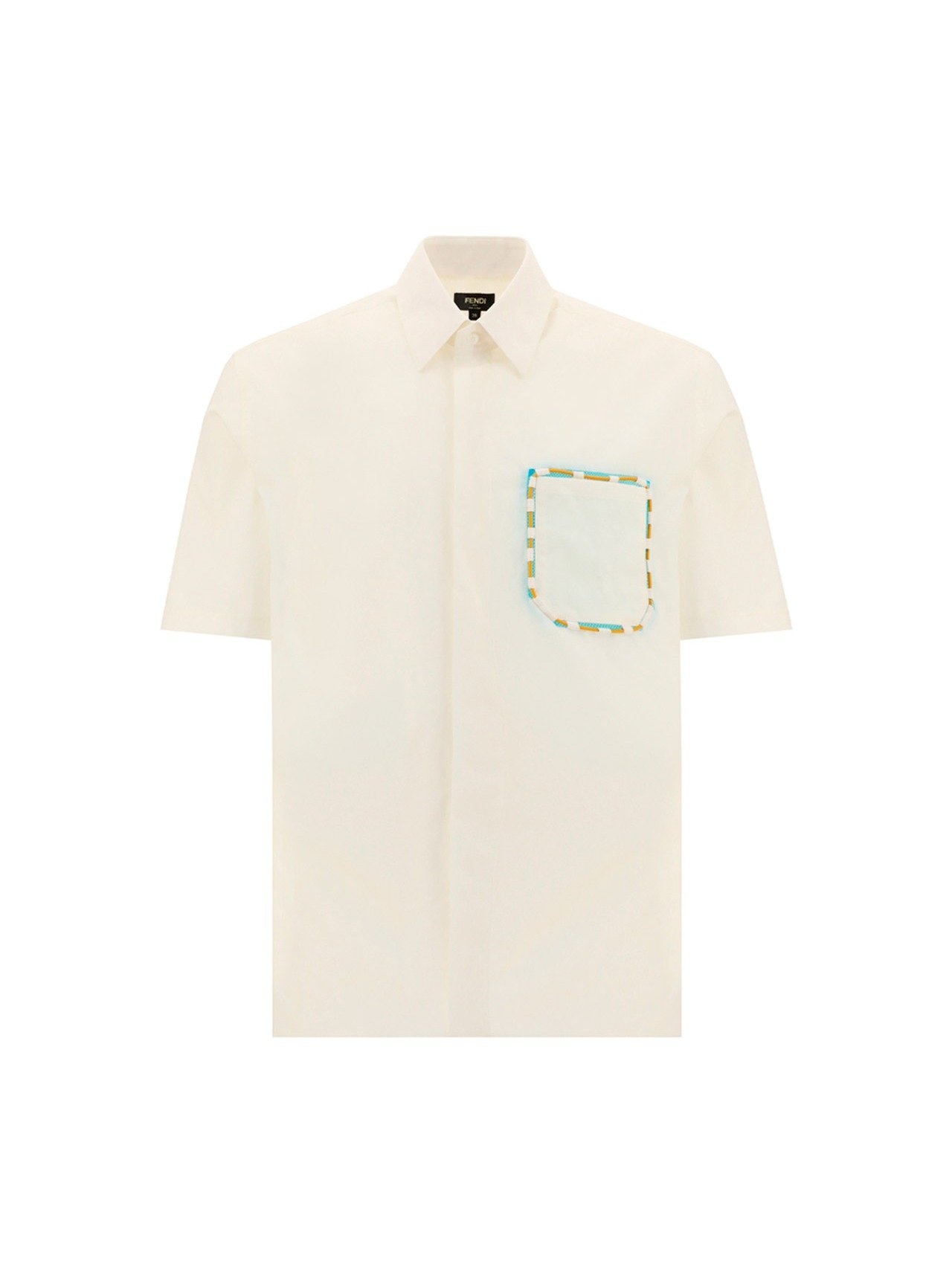 Fendi Pocket Patch Short-Sleeve Shirt - 1
