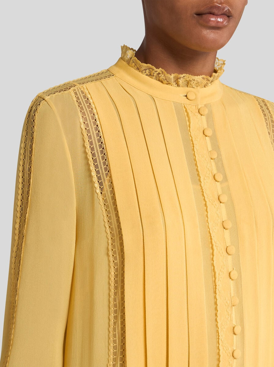 PLEATED SILK DRESS - 2