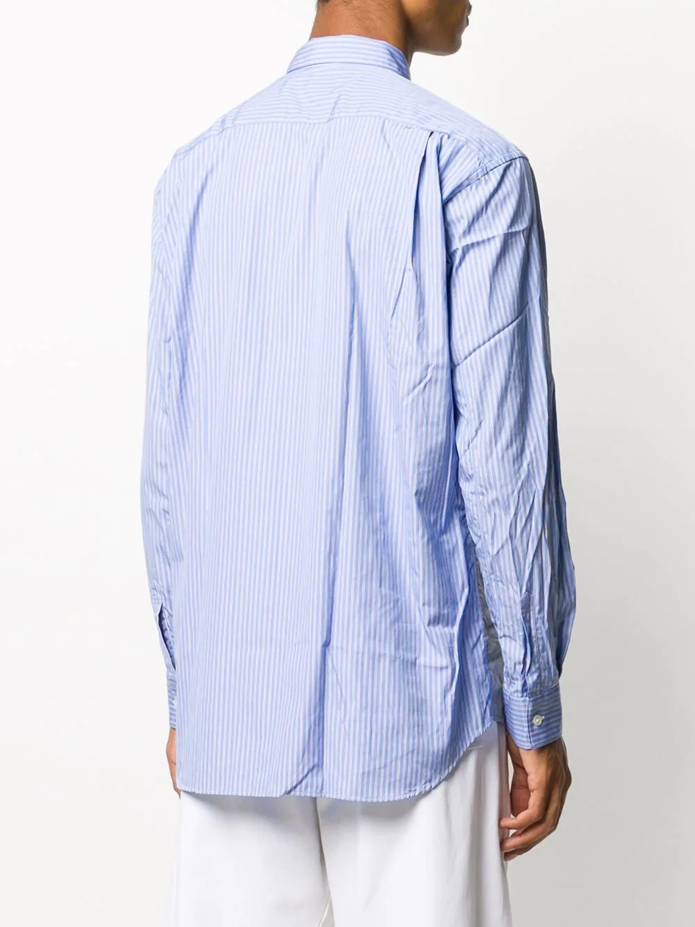 contrast panel shirt - 4