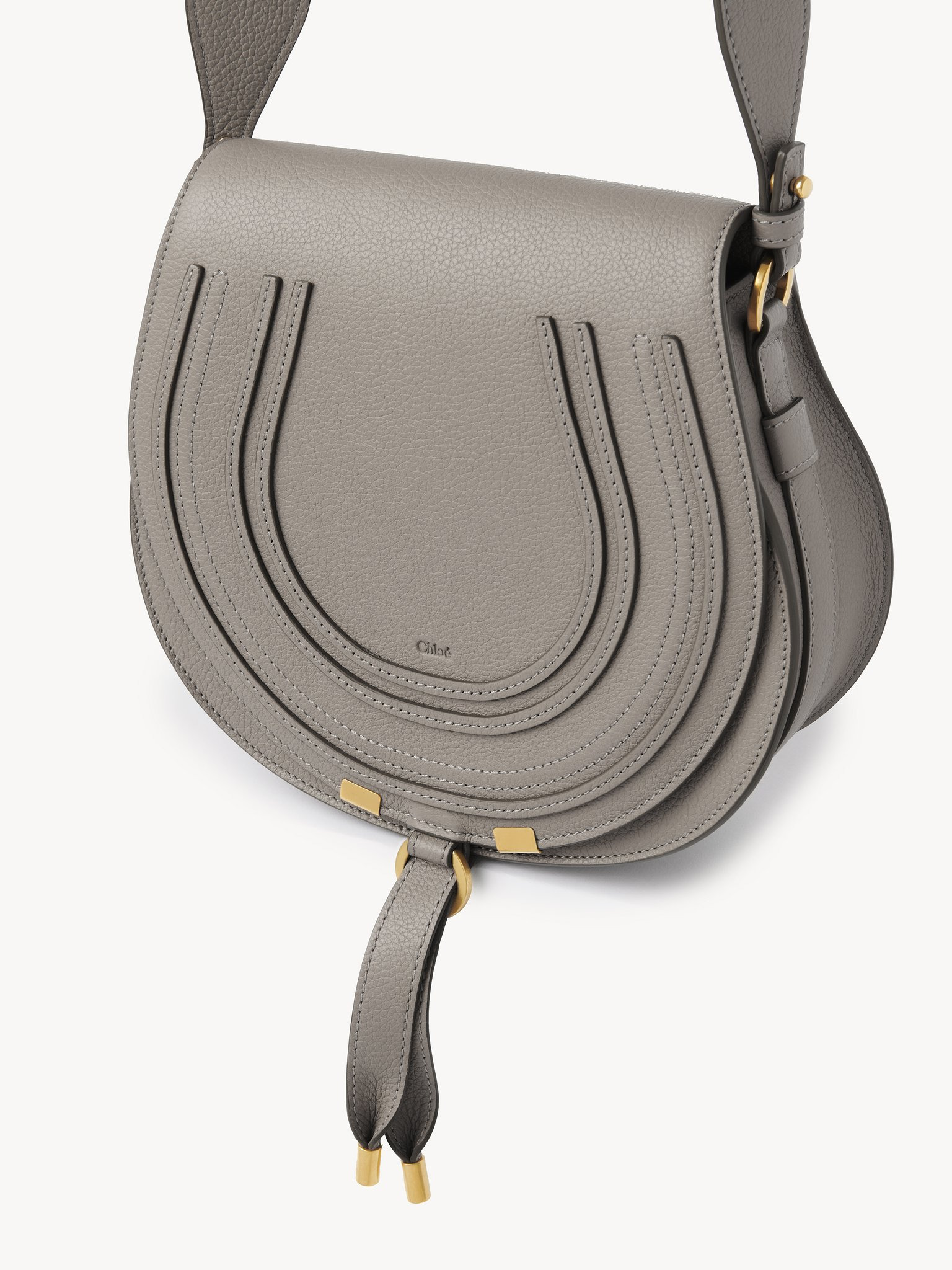MARCIE SADDLE BAG IN GRAINED LEATHER - 2