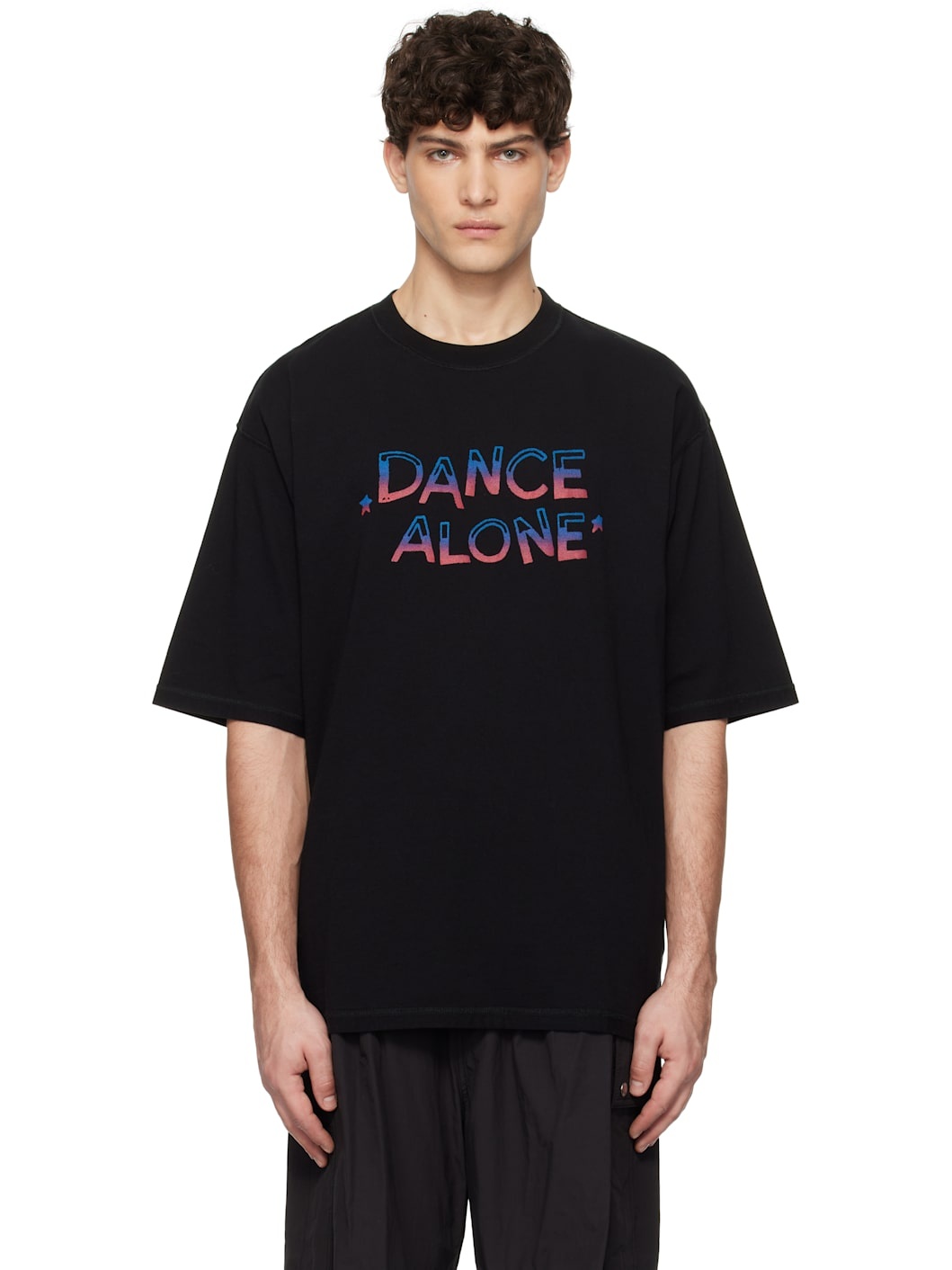 Black 'Dance Alone' T-shirt - 1