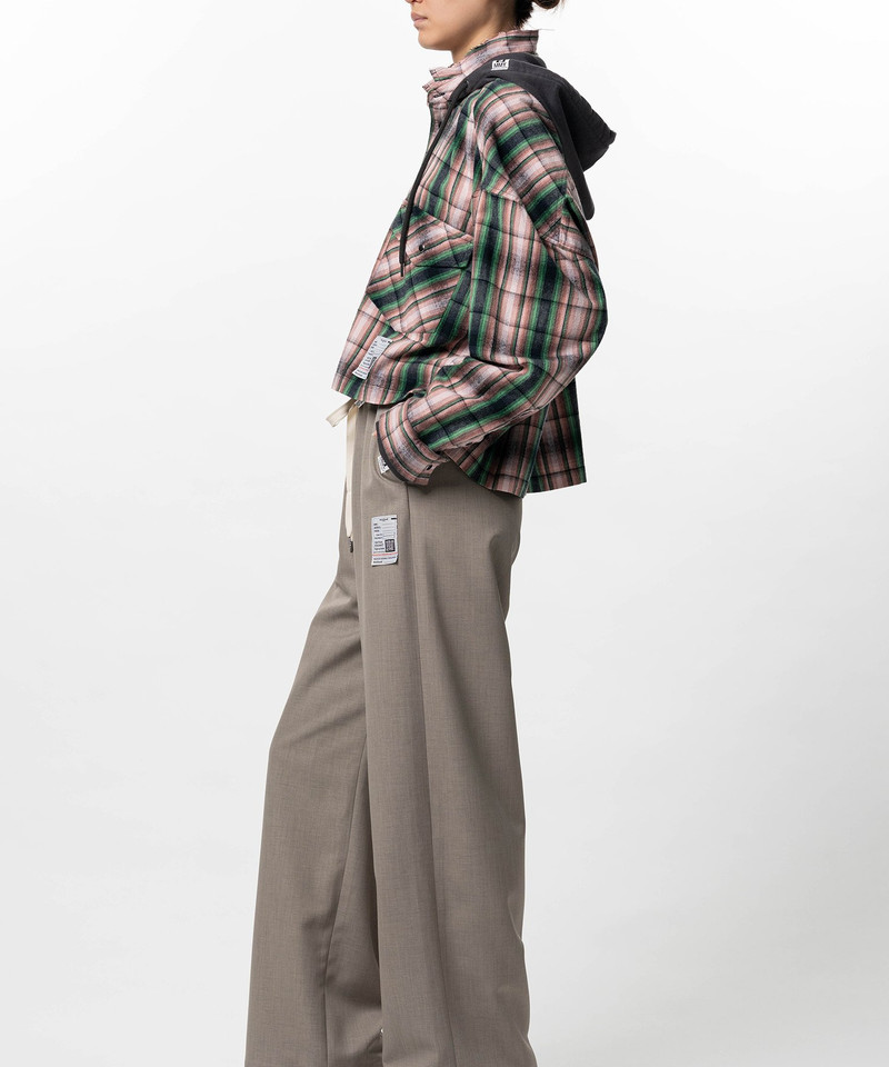 Hoodie Combine Checkered Shirt 18