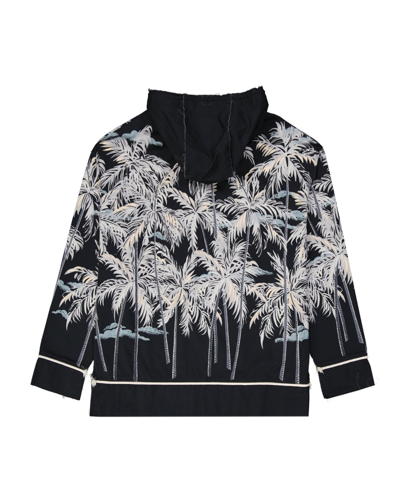 Hooded Printed Shirt - 2