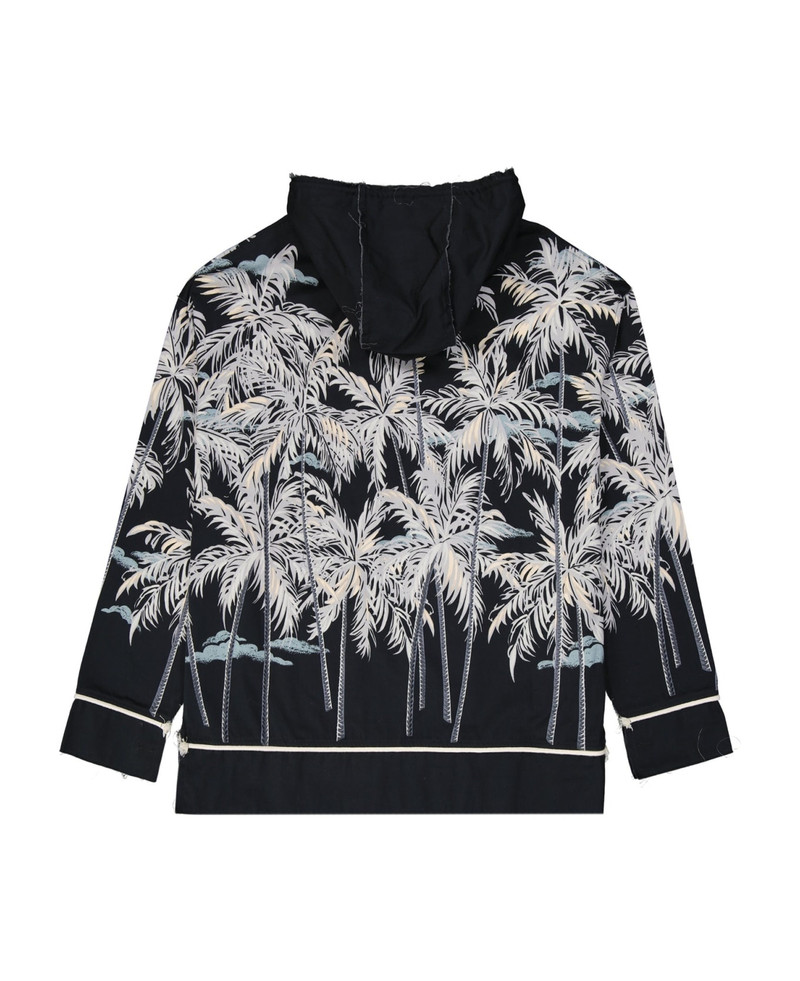Palm Angels Hooded Printed Shirt outlook