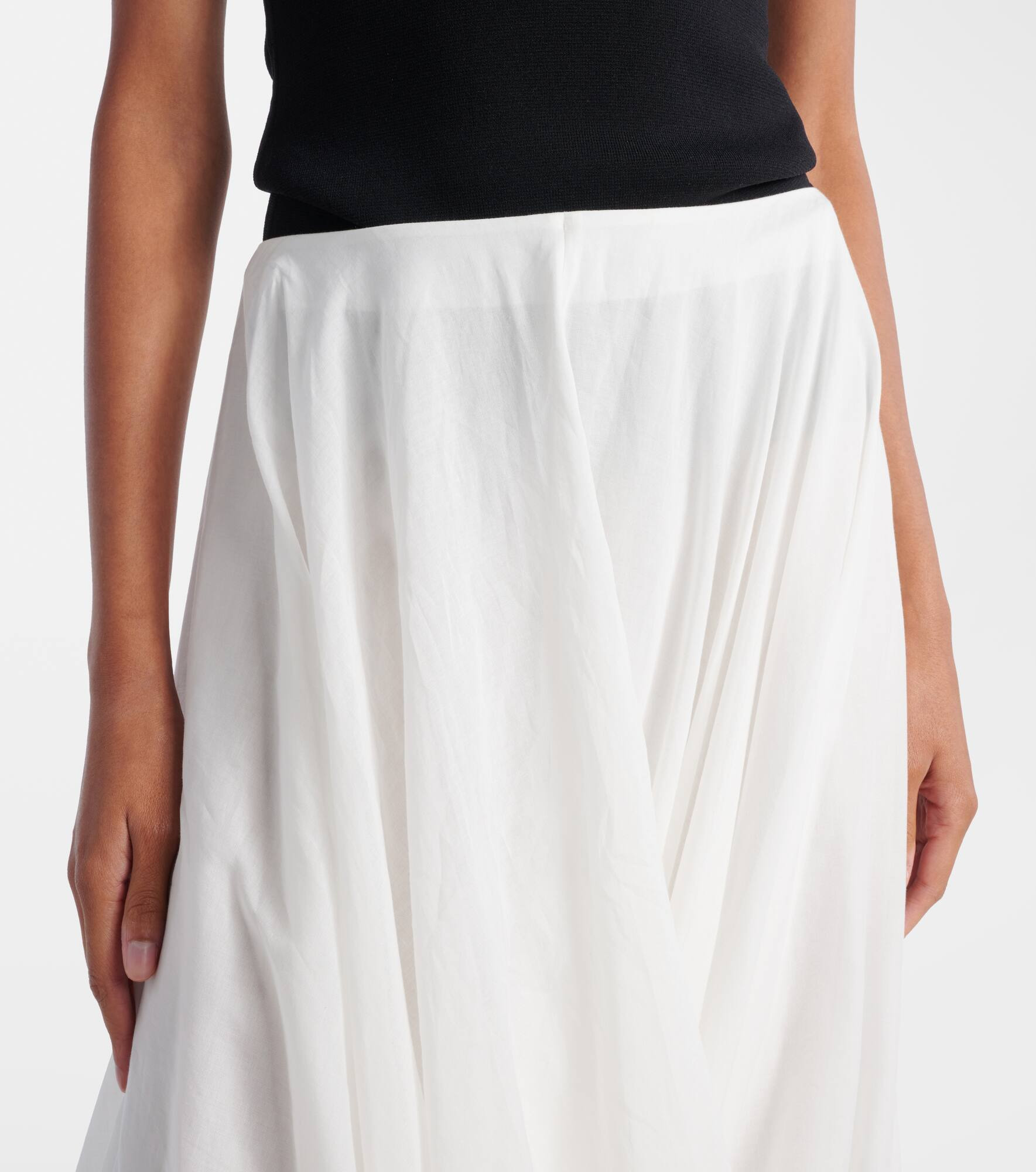 Draped maxi skirt - 4