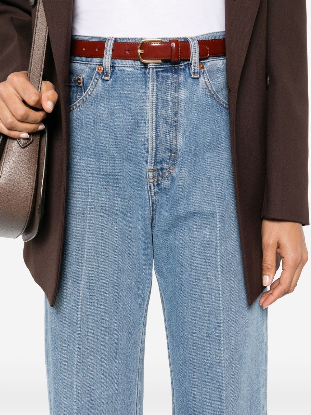 low-rise cropped jeans - 5