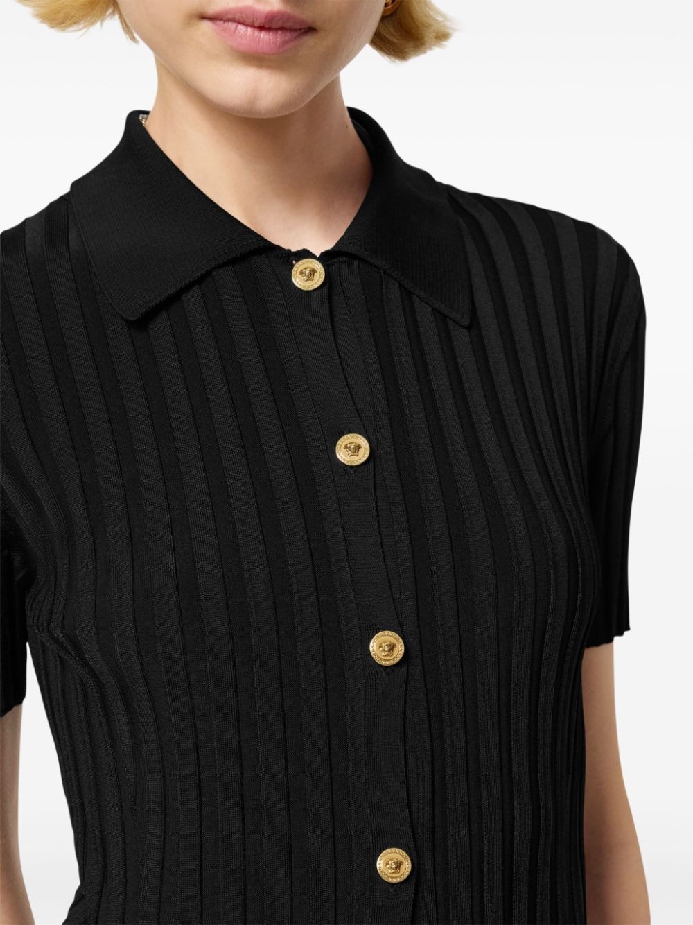 knitted midi shirt dress - 5