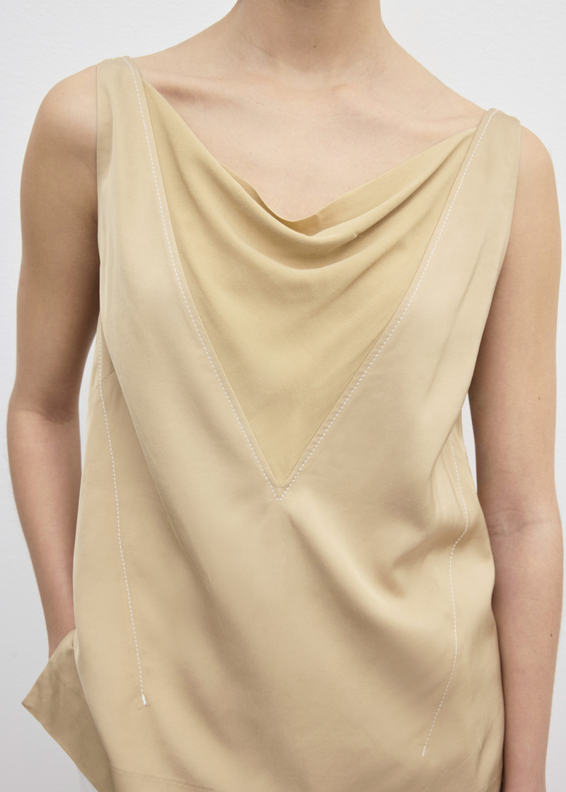 House of Dagmar Sheer v-neck top outlook