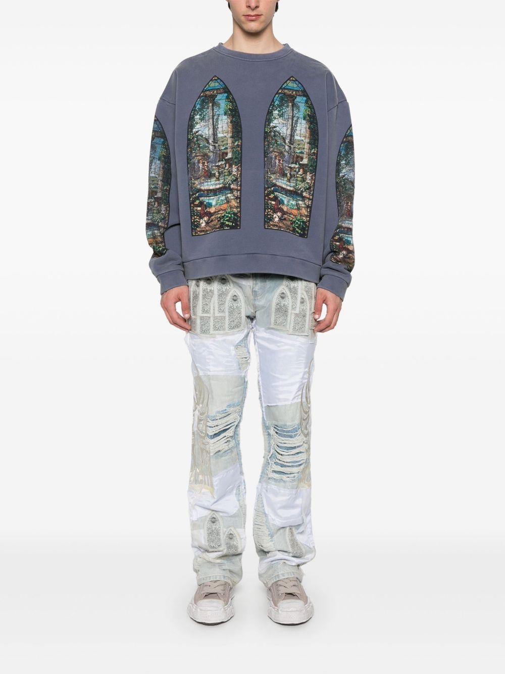 Winged Organza jeans - 2