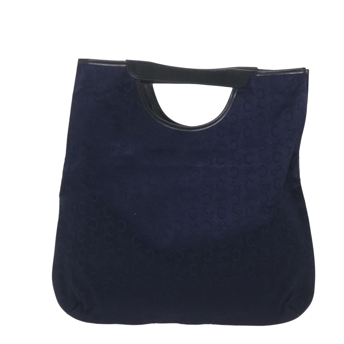CELINE C Macadam Canvas Hand Bag Navy - 2