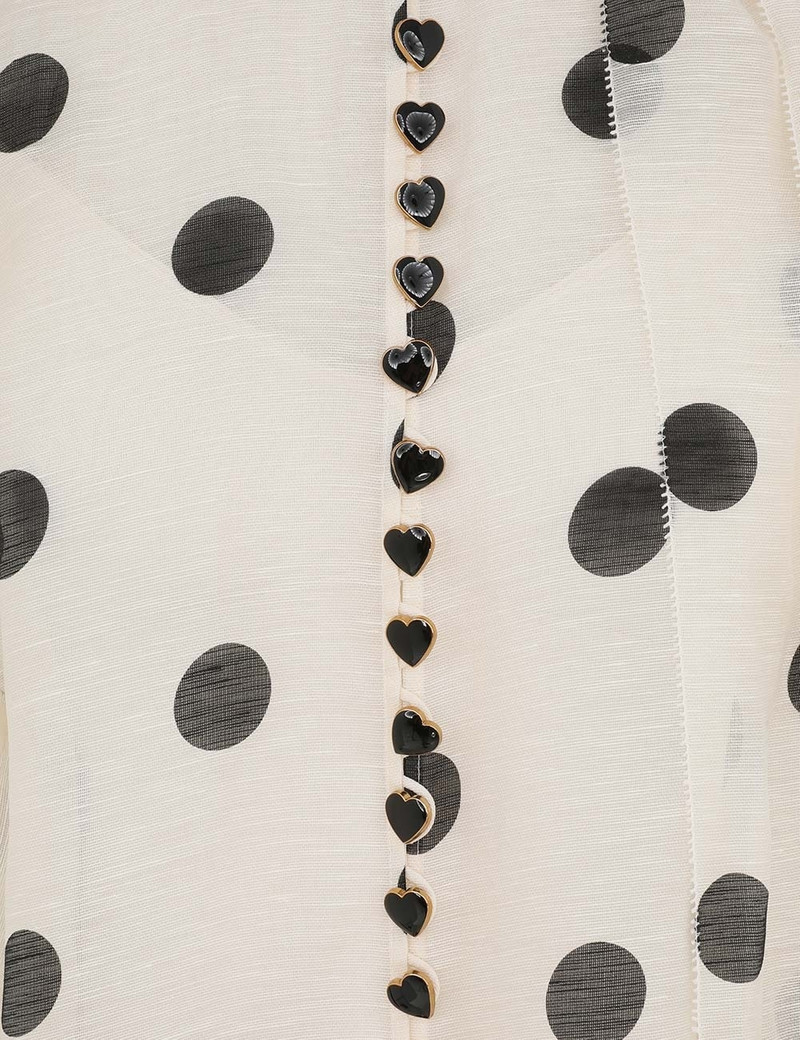 CRUSH TIE NECK RUFFLE 블라우스 6