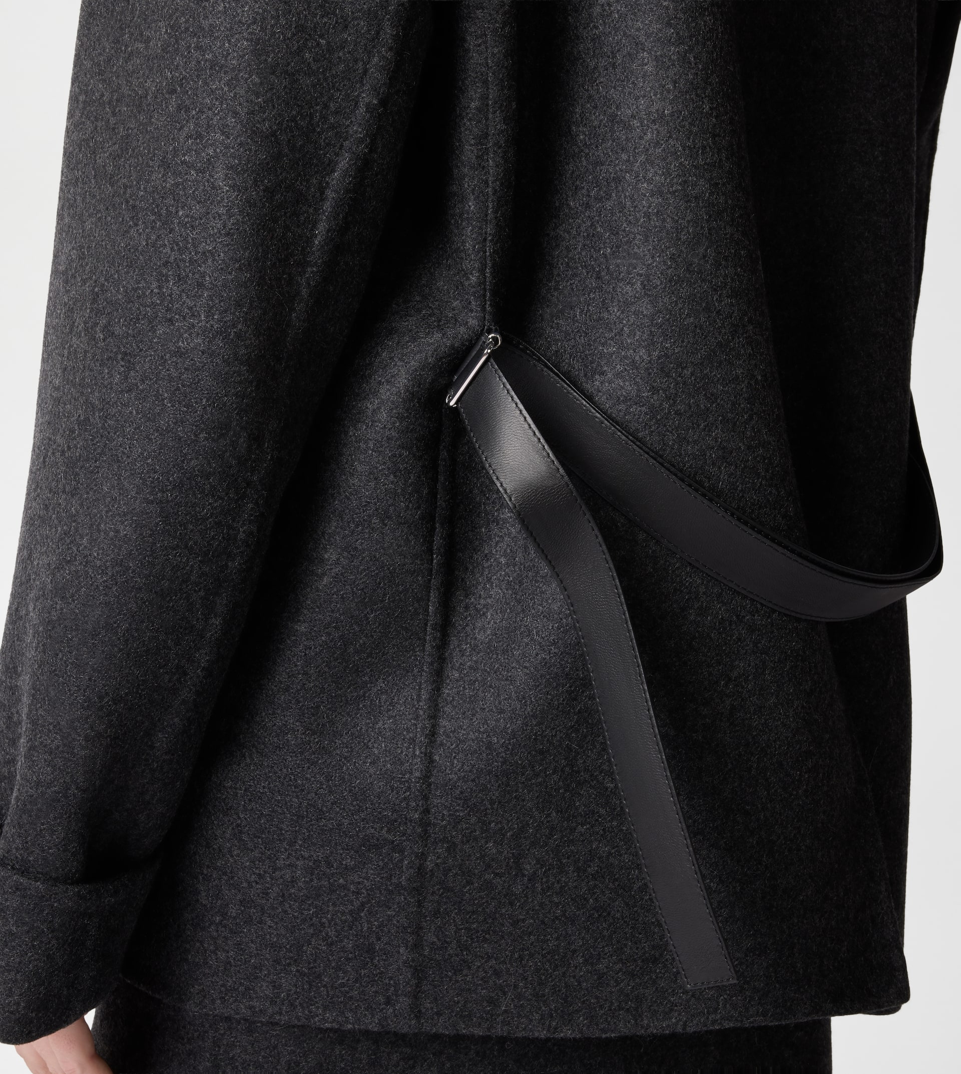 JACKET IN DOUBLE CASHMERE - GREY - 7