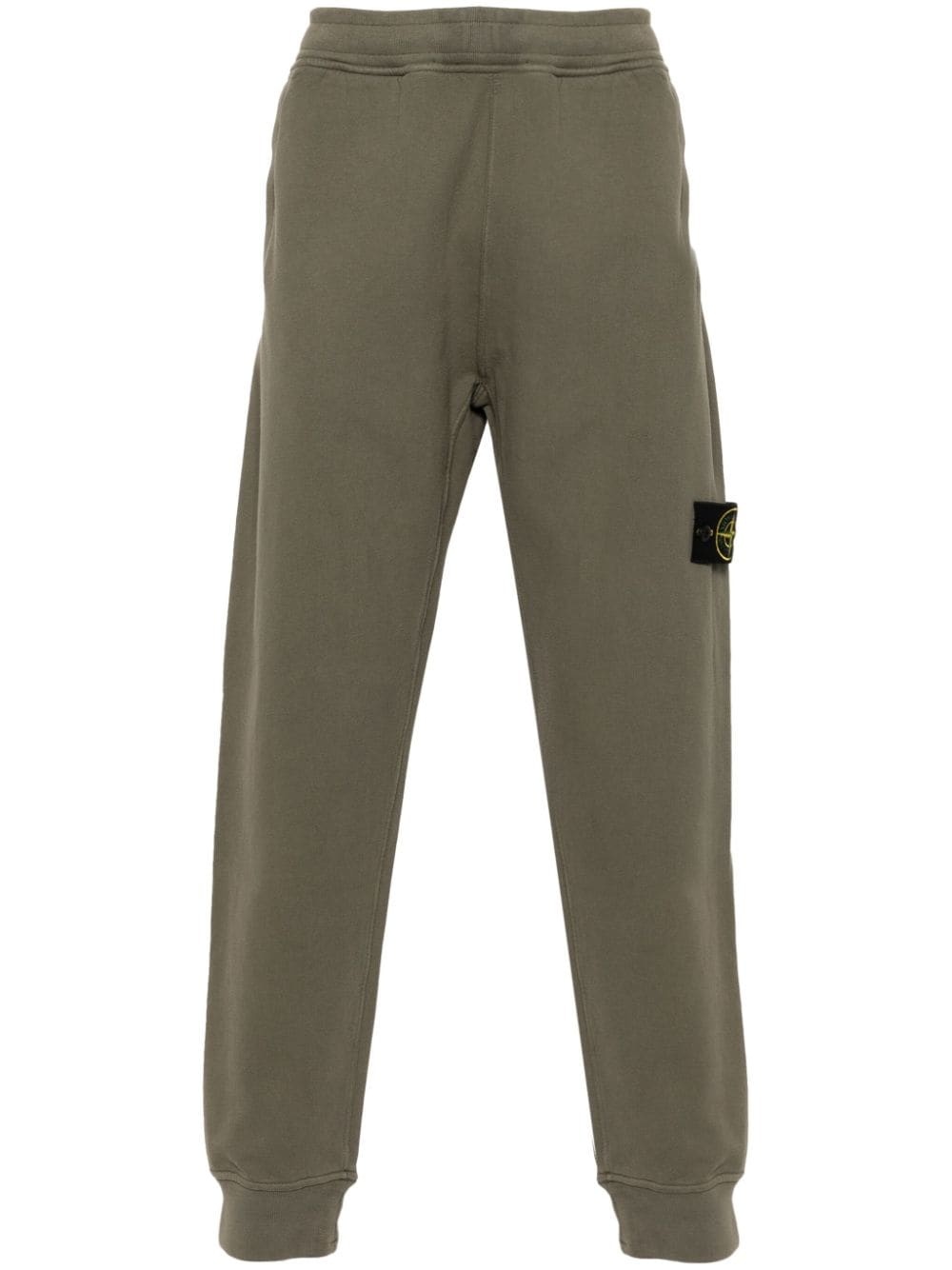 Compass-badge cotton track pants - 1