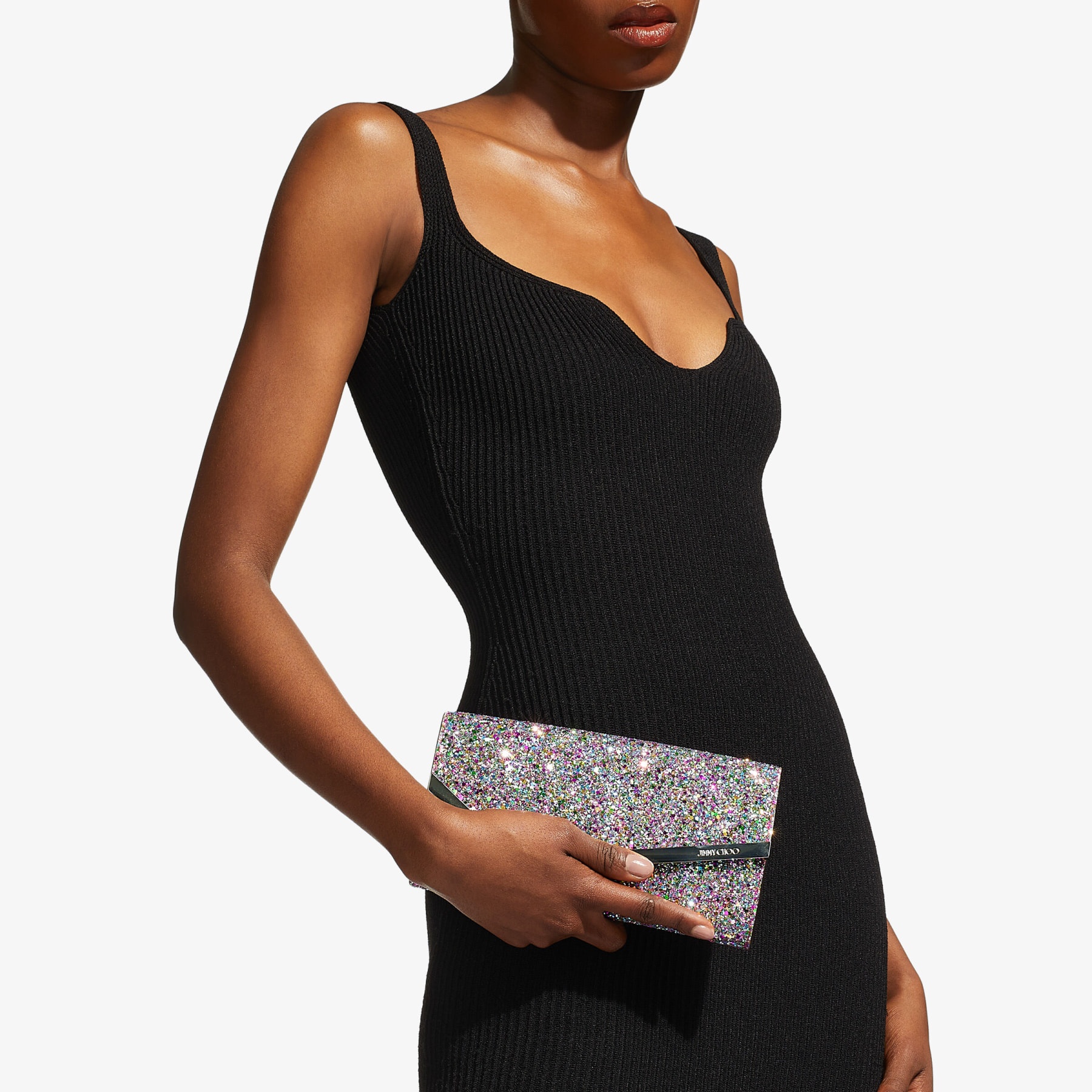 Emmie
Confetti Glitter Fabric Clutch Bag - 4