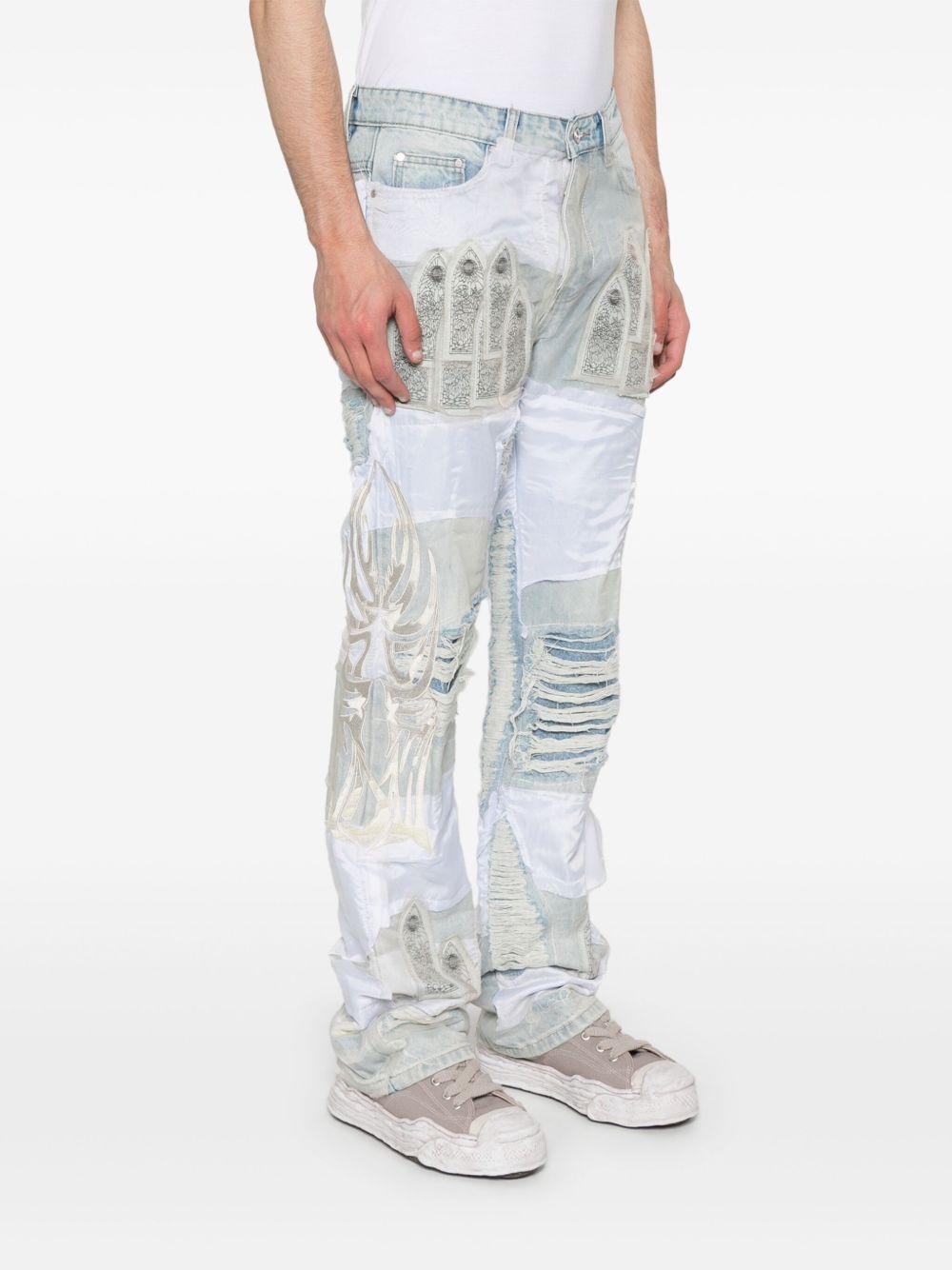 Winged Organza jeans - 3