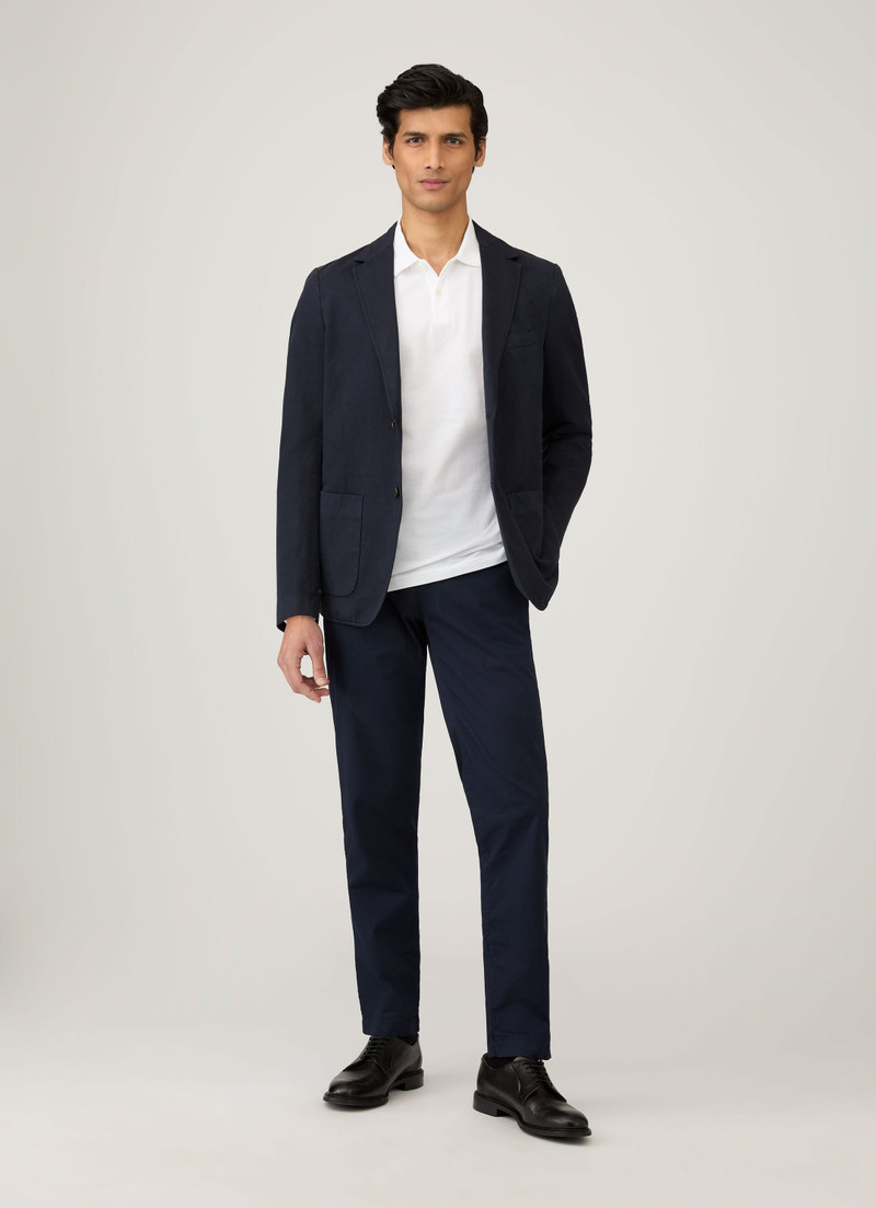 Sunspel Long Sleeve Piqué Polo Shirt outlook