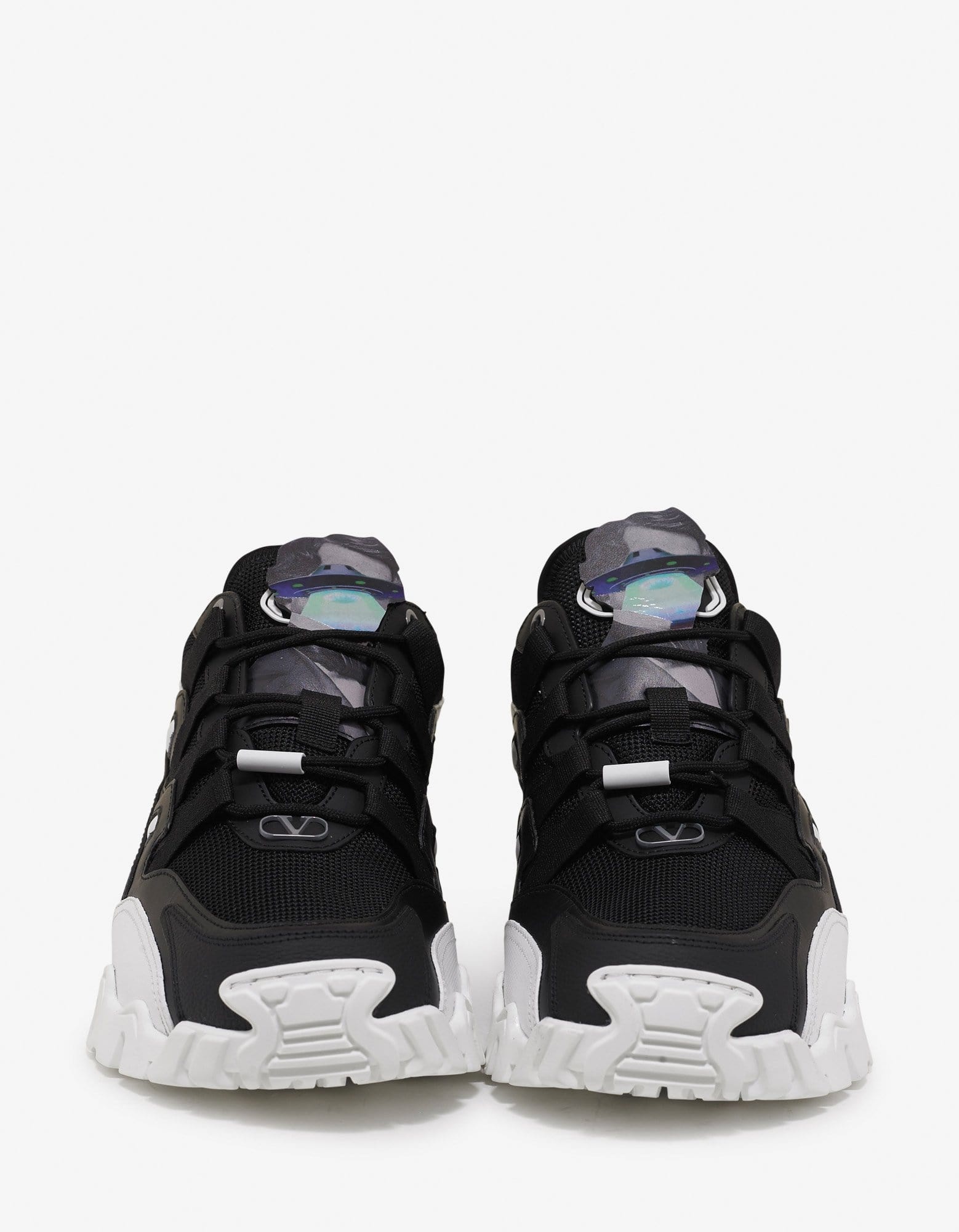 Undercover Black & White Climbers Trainers - 3