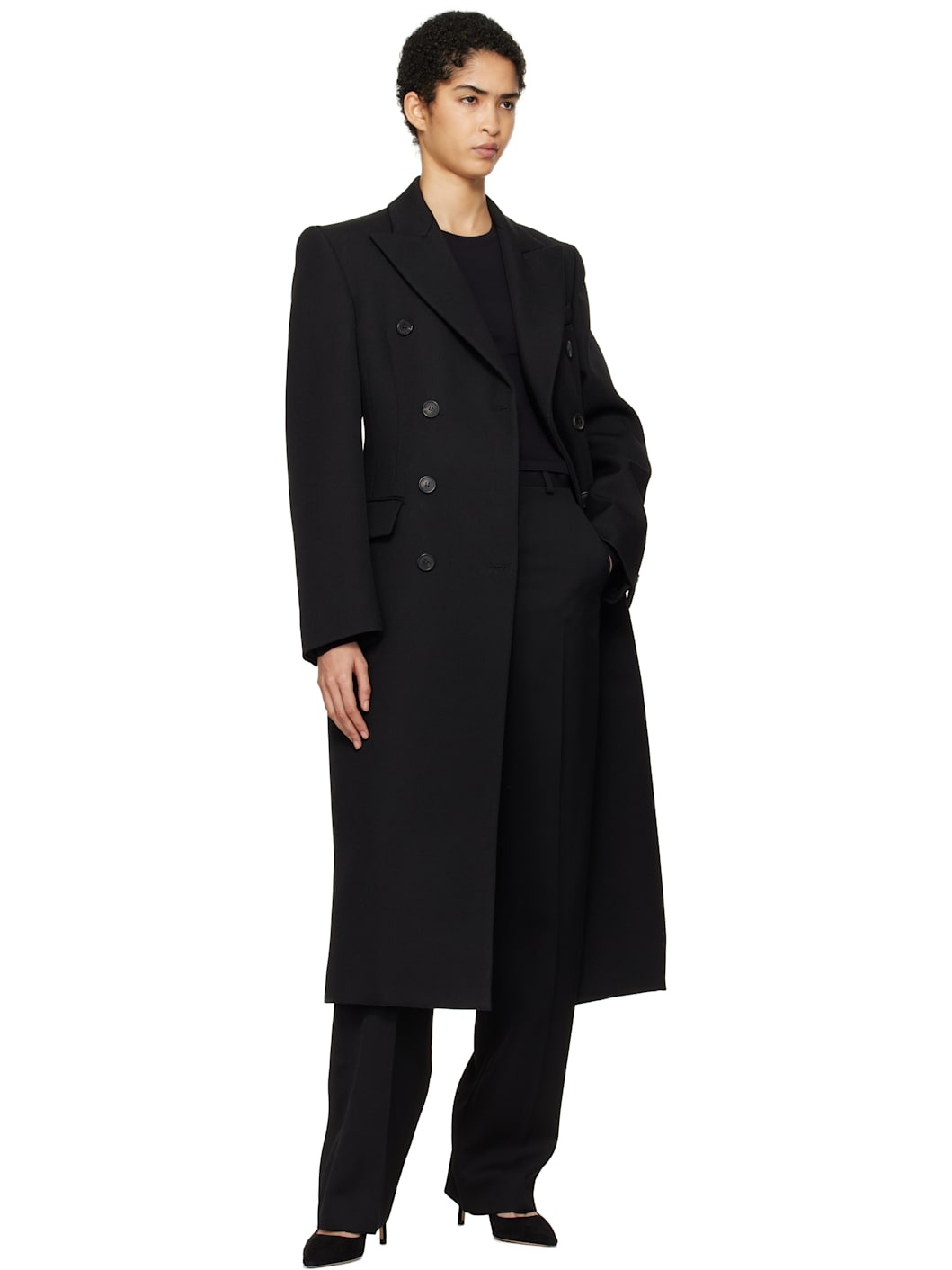 Black Straight Leg Trousers - 4