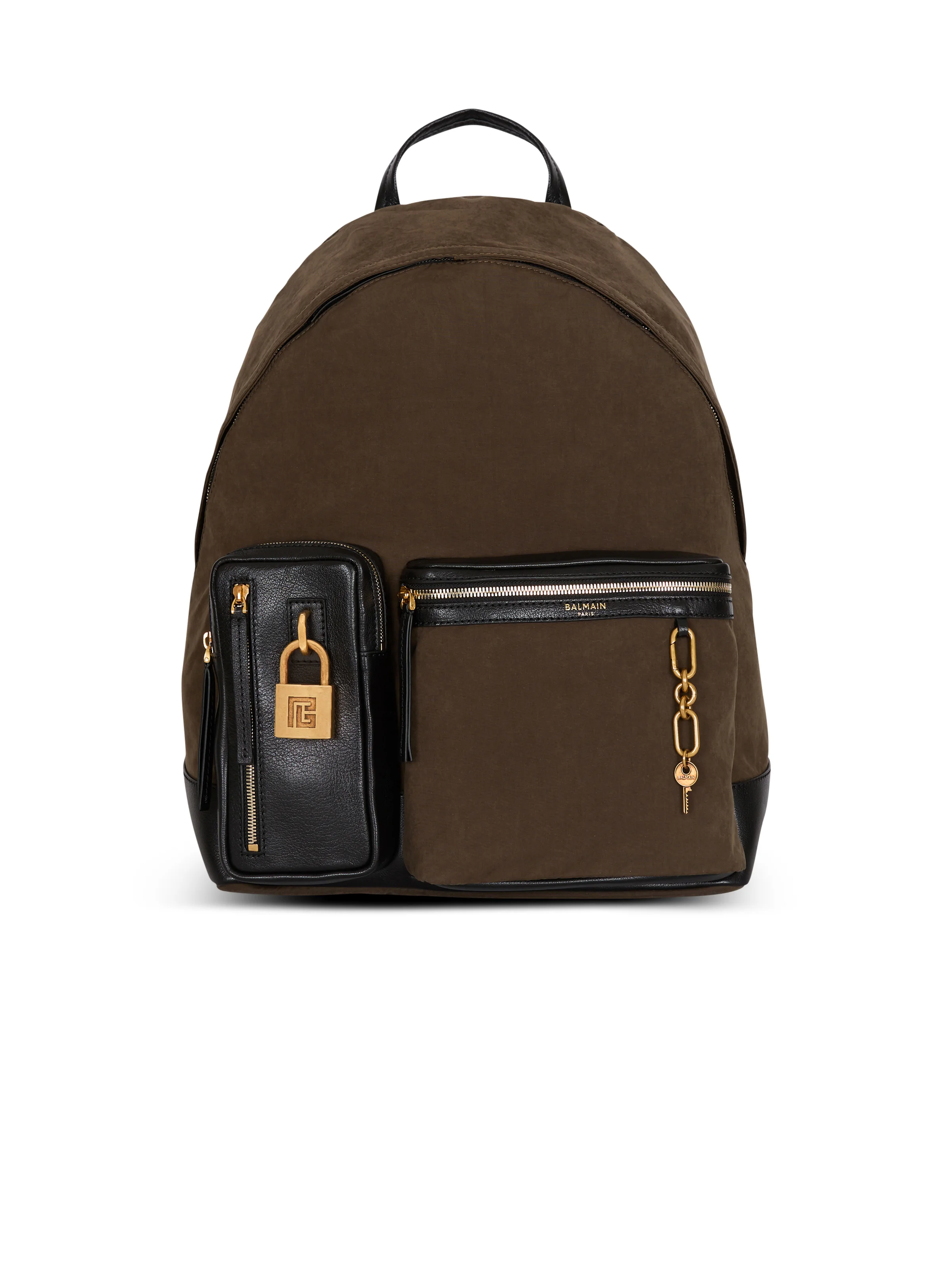 Pulse calfskin and nylon backpack - 1