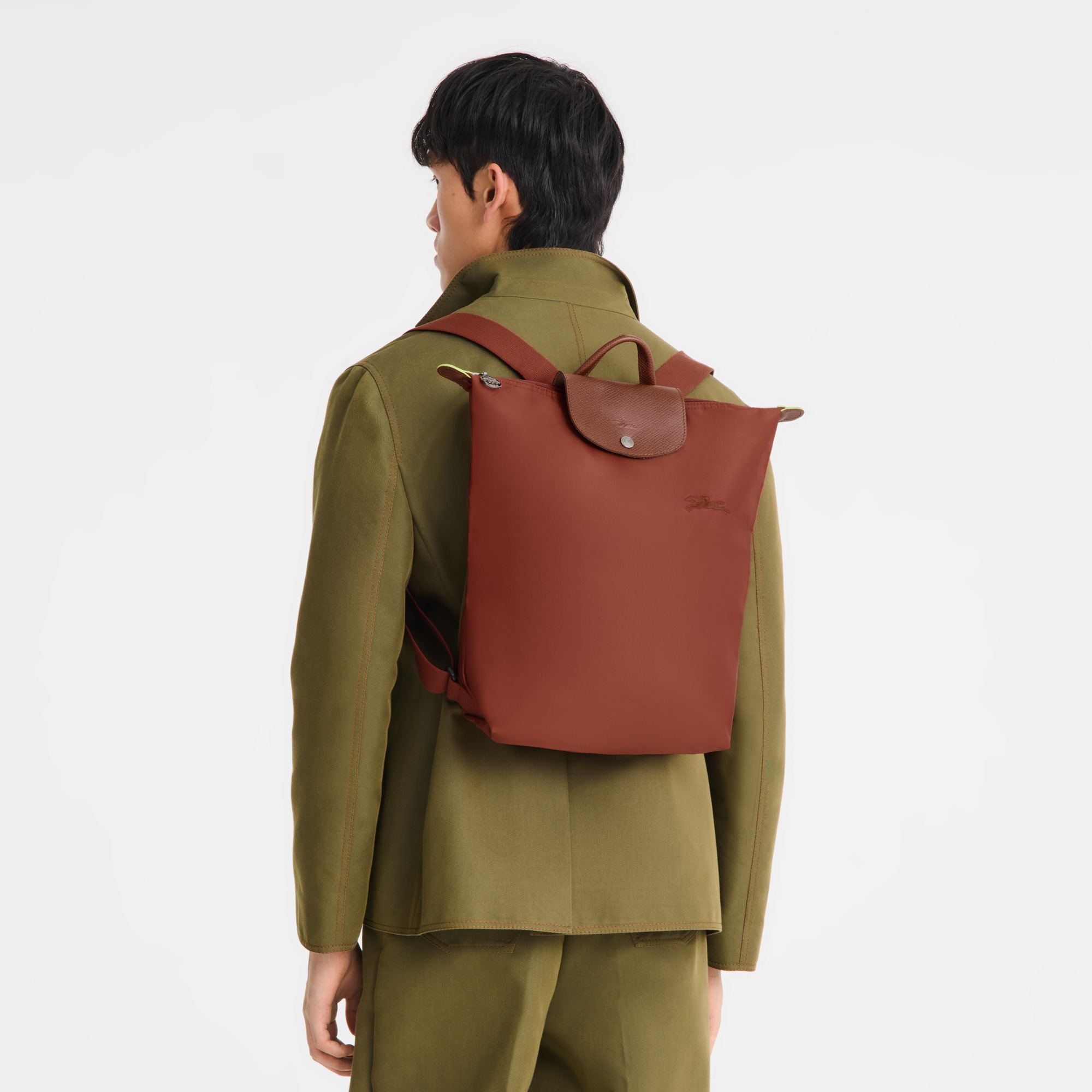 Le Pliage M Backpack Chestnut - Canvas - 2