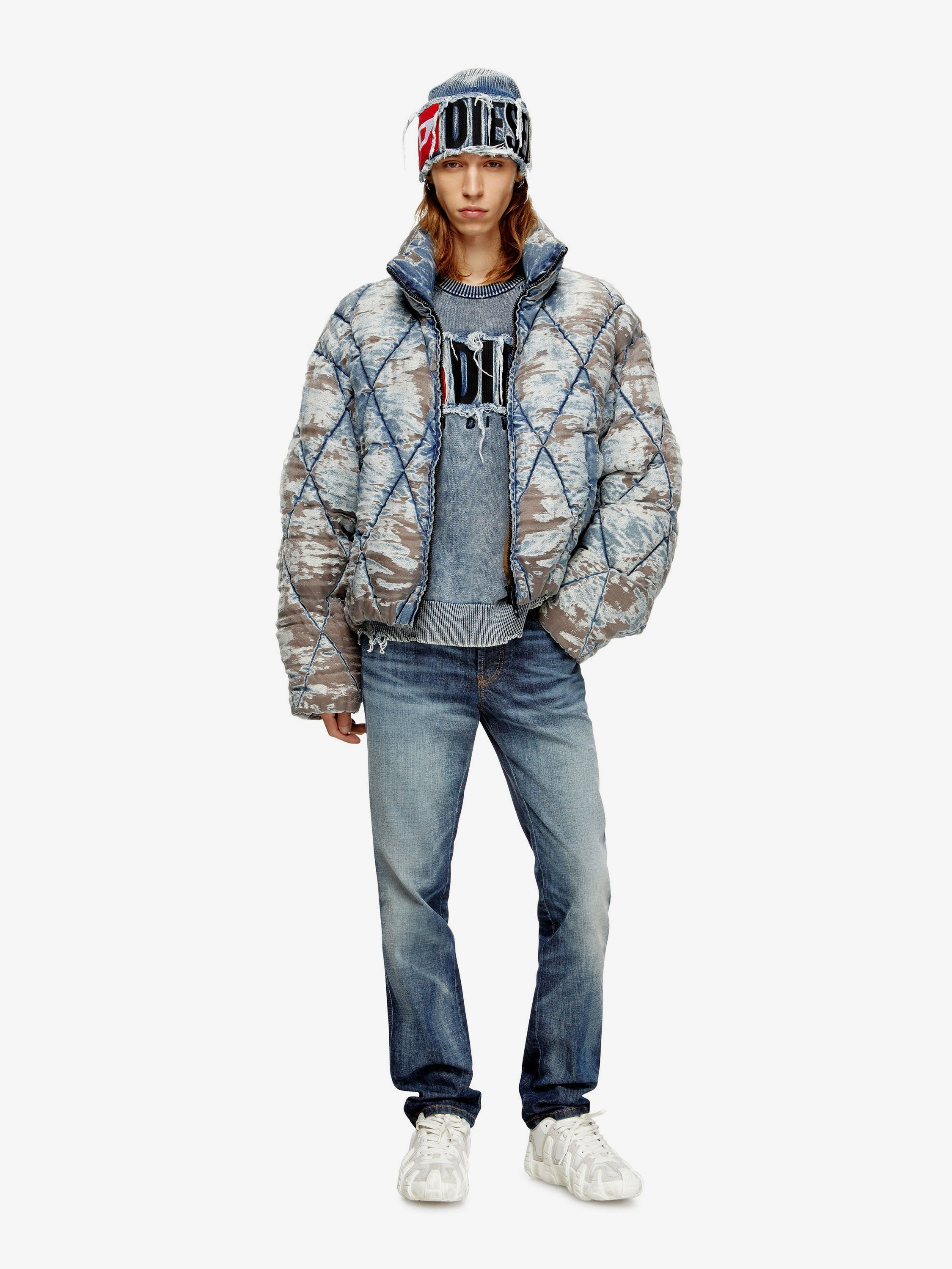 Diesel Men W-Kons Down Jacket With Distressed Effect - 2