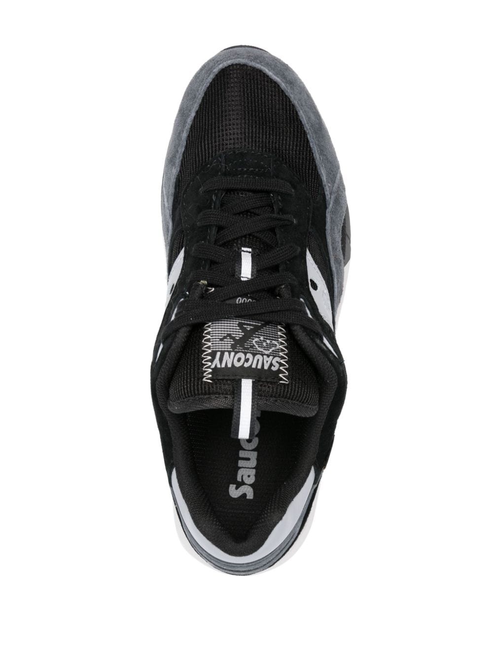 Shadow logo-patch sneakers - 4