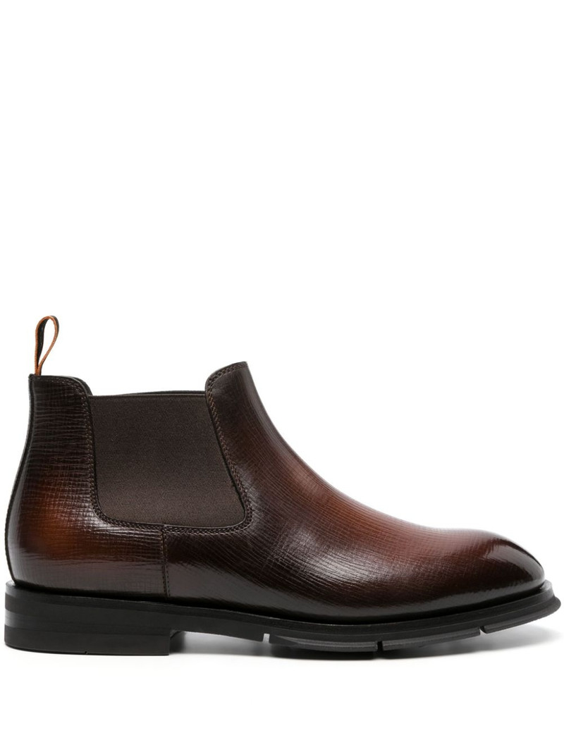 textured leather chelsea boots 1