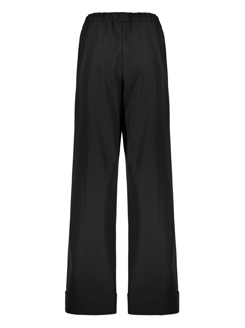 Herno flared drawstring trousers outlook
