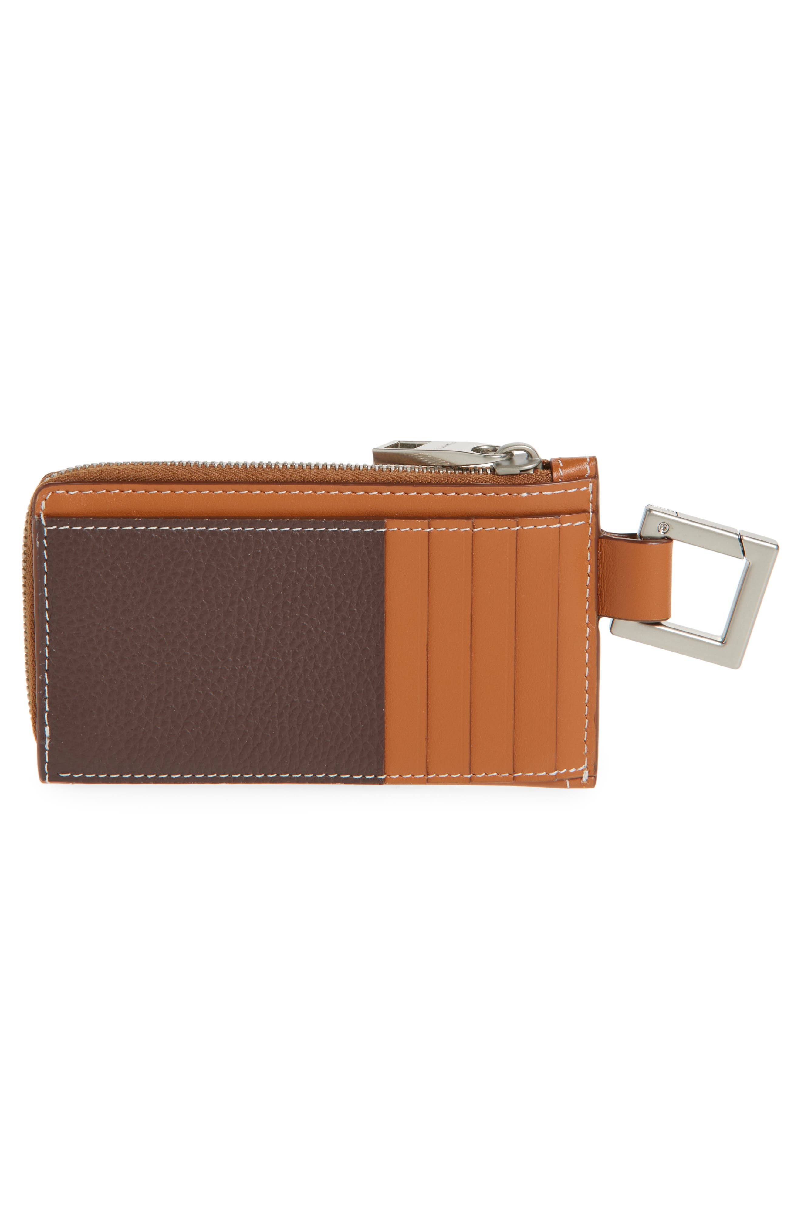 Jacquemus Le Porte Leather Zip Pouch in Light Brown 2 at Nordstrom - 3