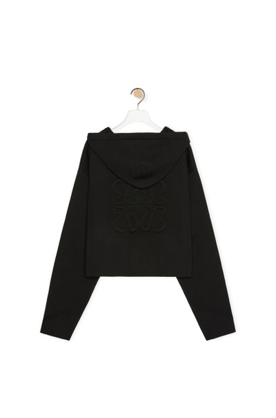 Loewe Anagram zip-up hoodie in wool outlook