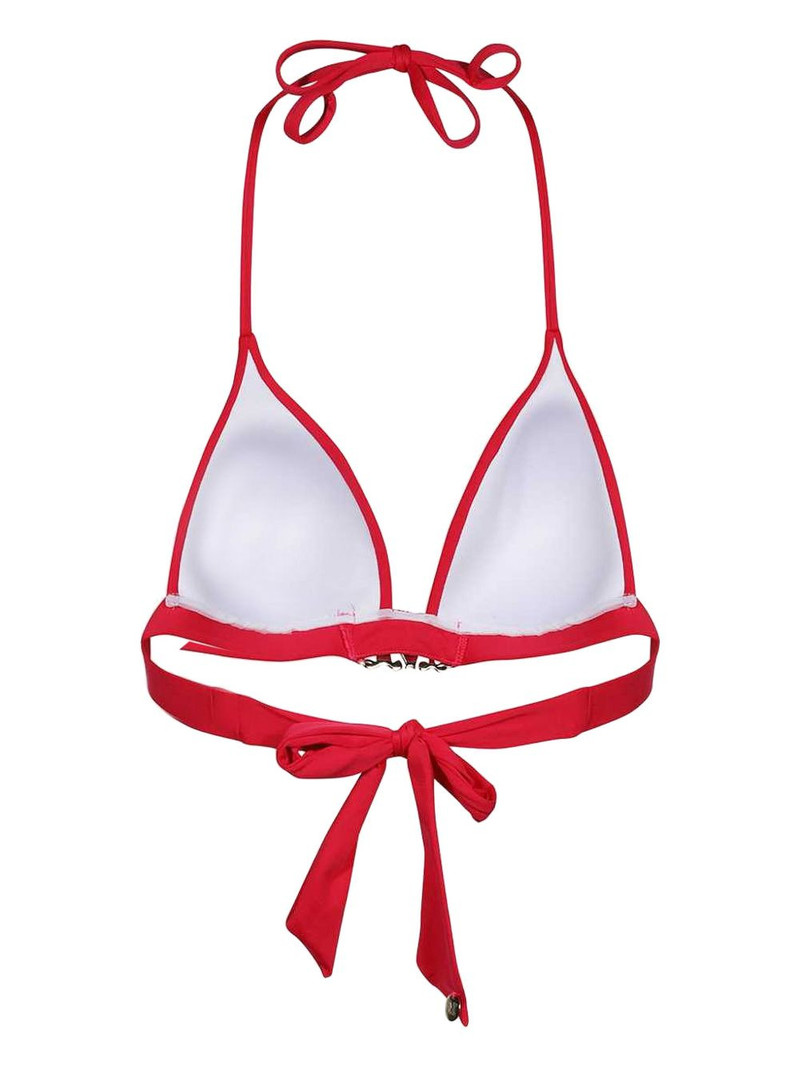 Max Mara logo-plaque triangle bikini top outlook