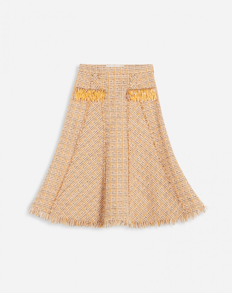 FLARED MIDI SKIRT - 1