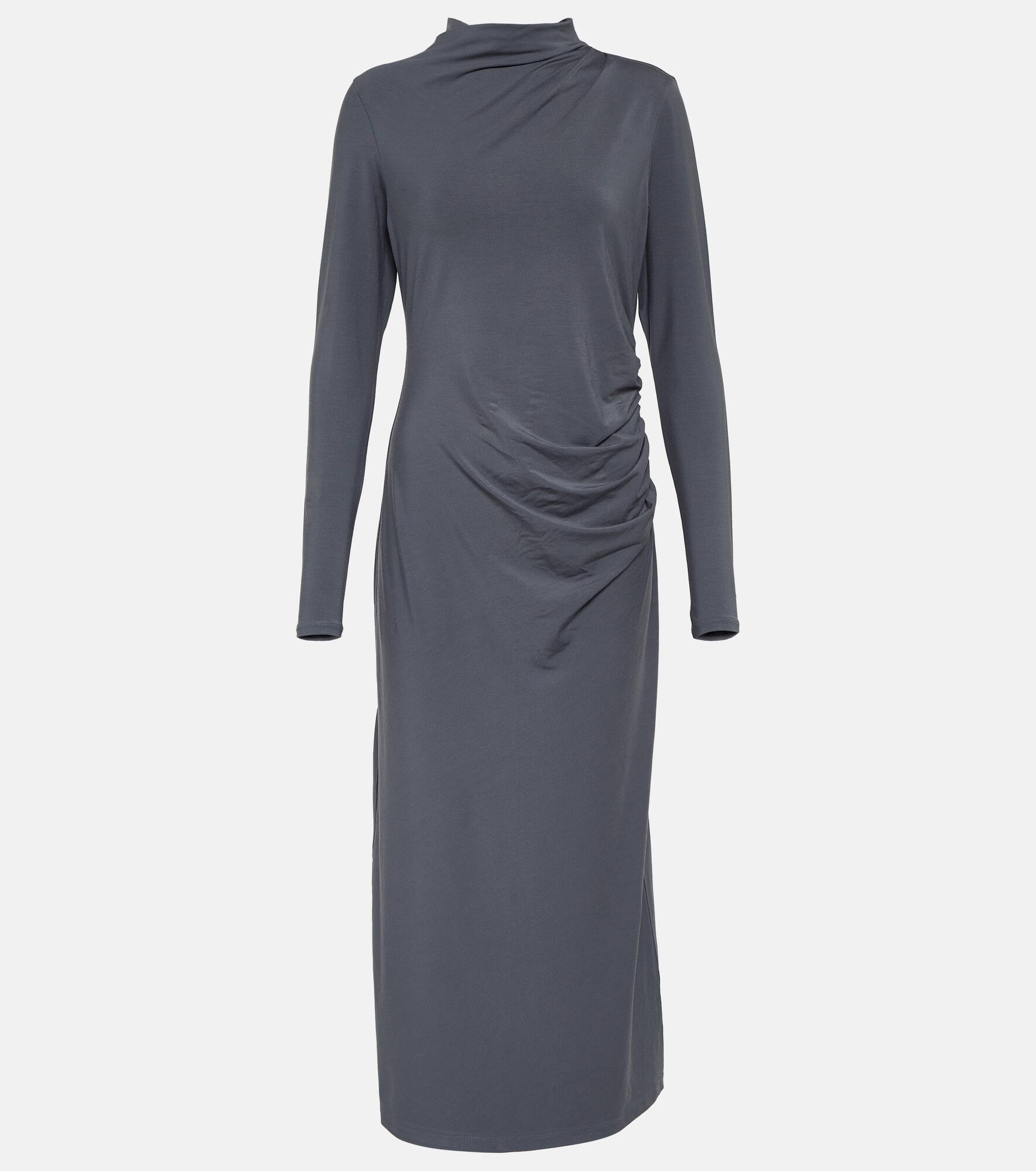 Ruched jersey midi dress - 1